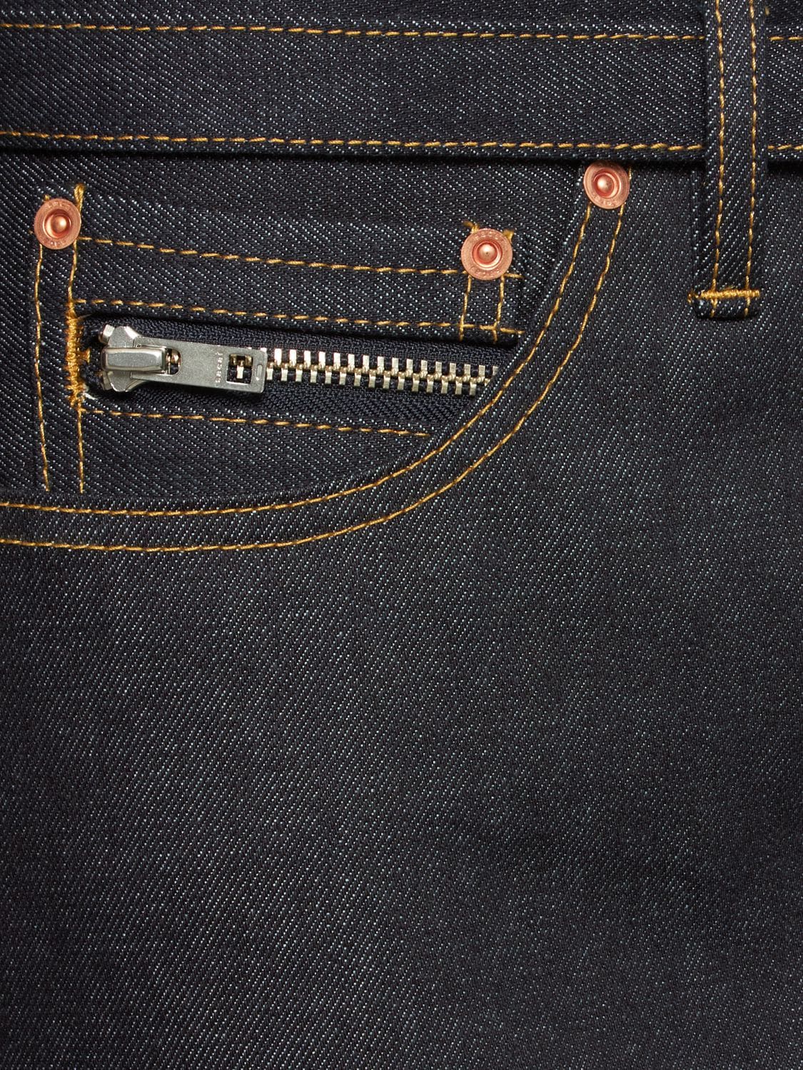 Straight Denim Jeans In Indigo