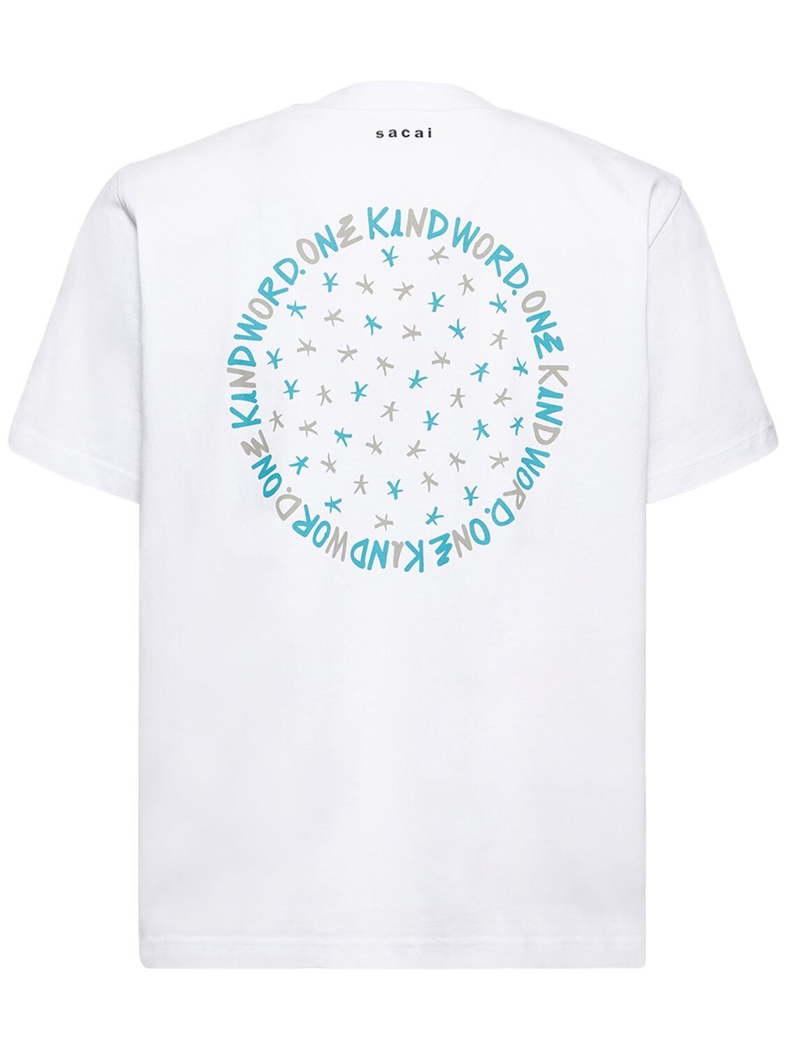 Sacai Eric Haze Cotton Circle Star T-shirt In White | ModeSens