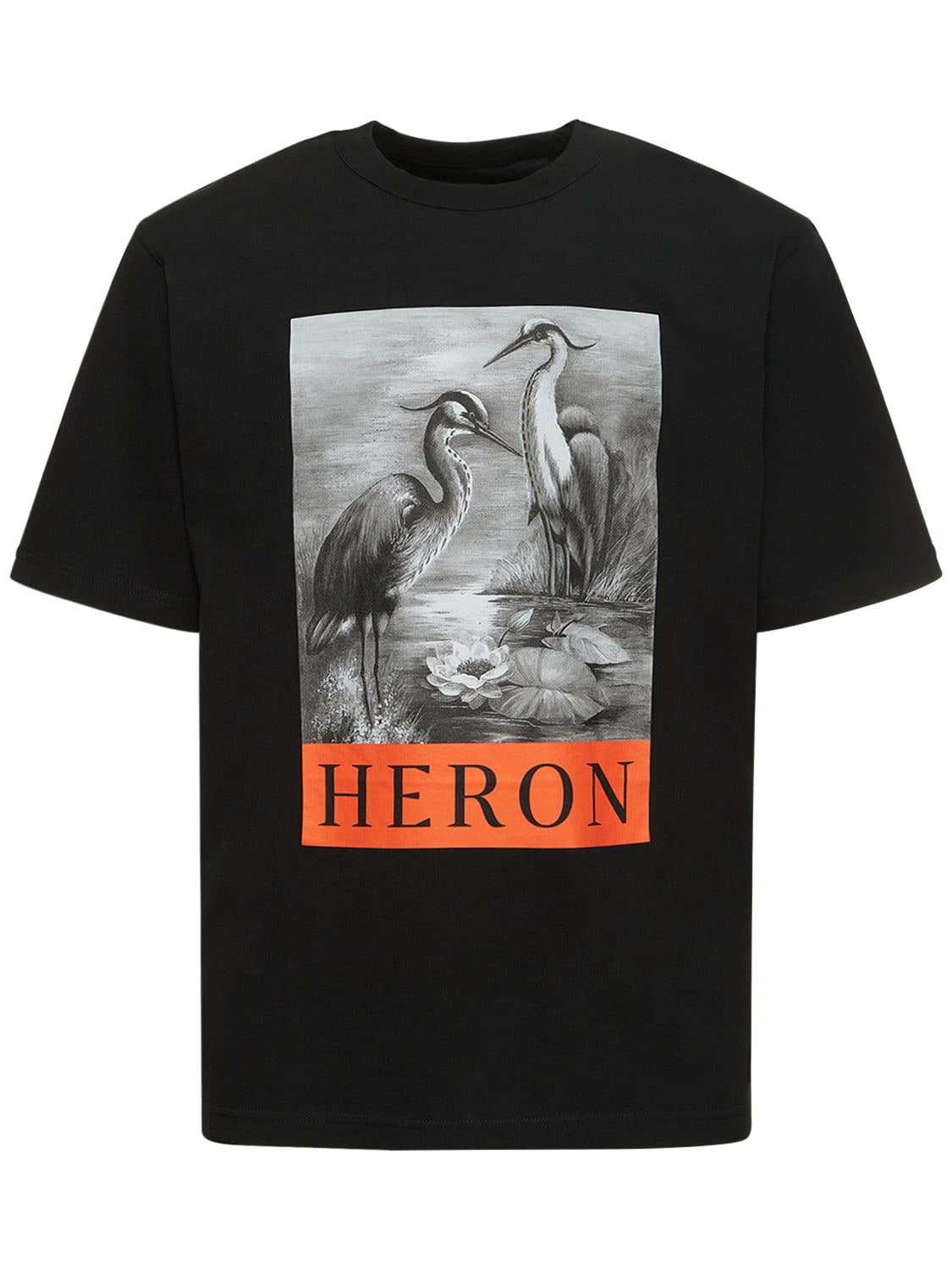 HERON PRESTON HERON印花棉质平纹针织T恤
