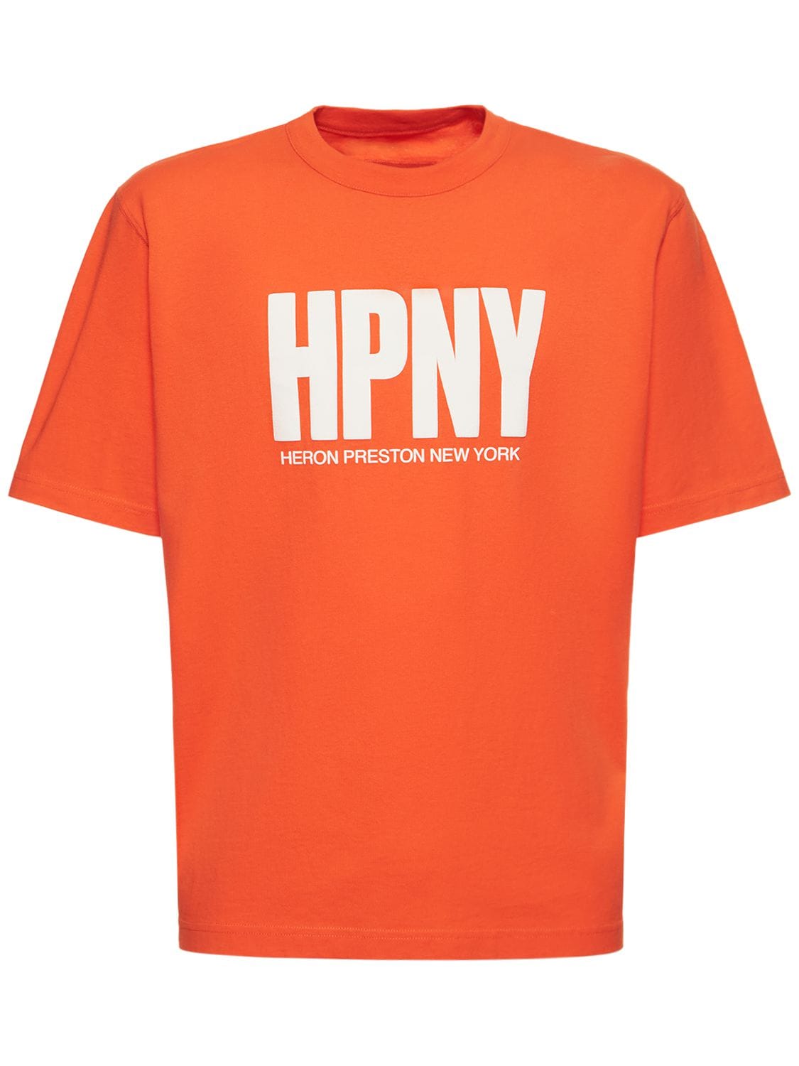 HERON PRESTON HPNY PRINT COTTON JERSEY T-SHIRT