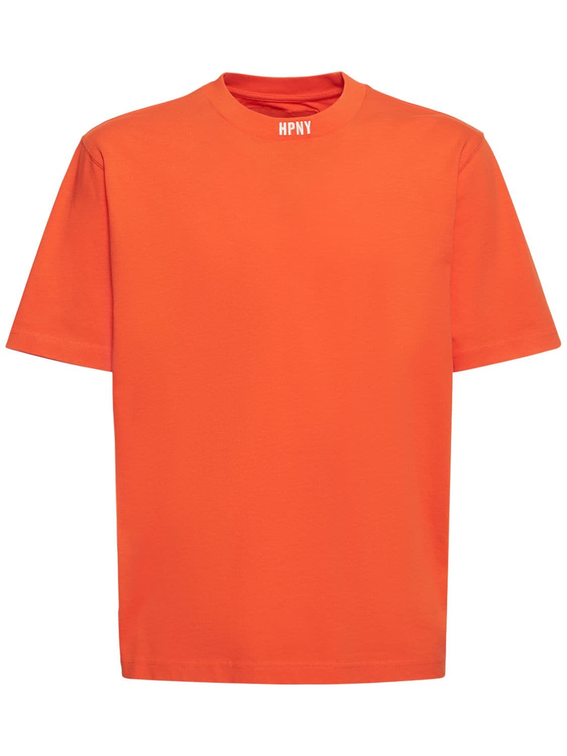 Heron Preston Logo Embroidery Cotton Jersey T-shirt In Orange
