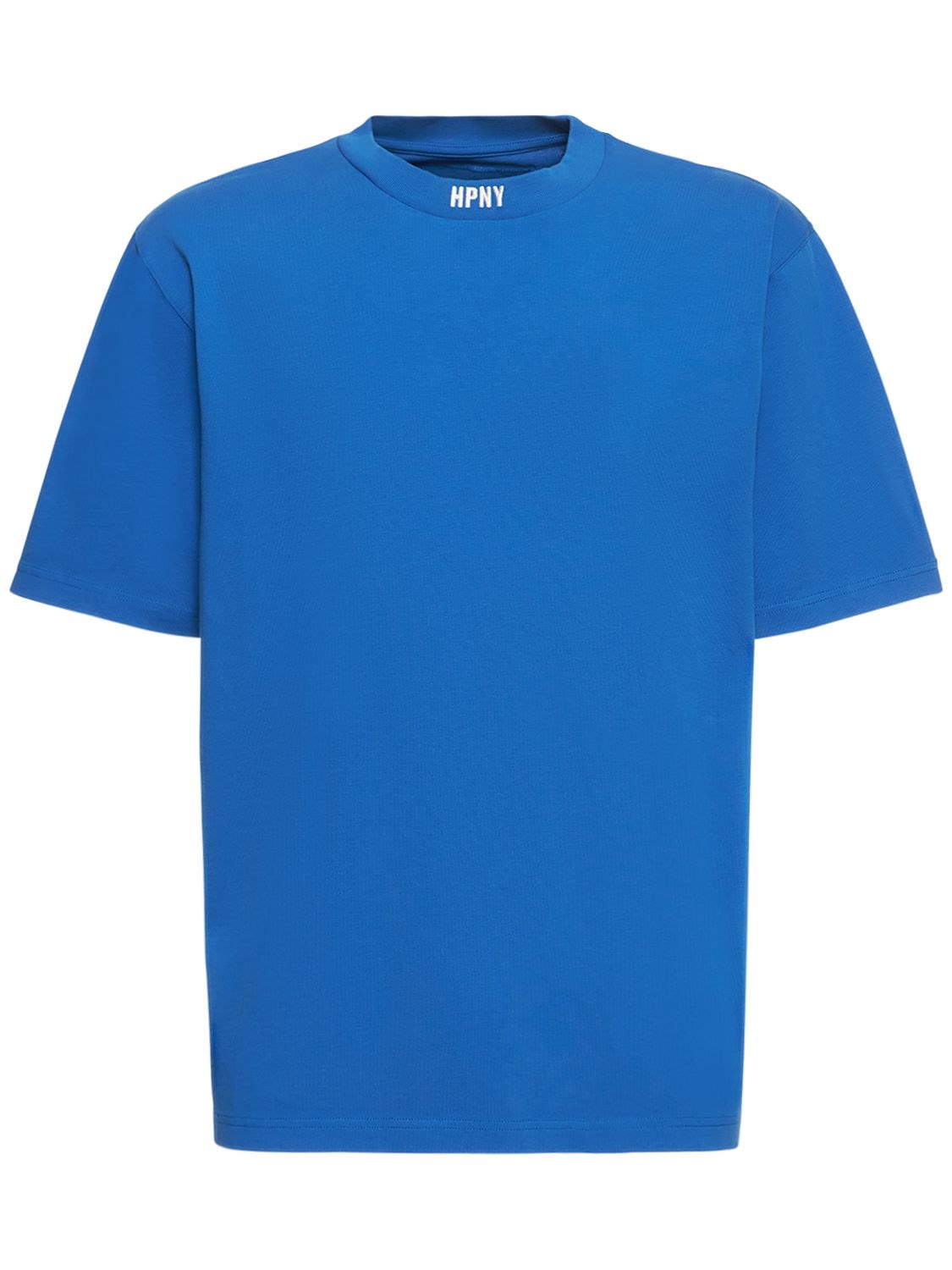 Heron Preston Logo Embroidery Cotton Jersey T-shirt In Blue