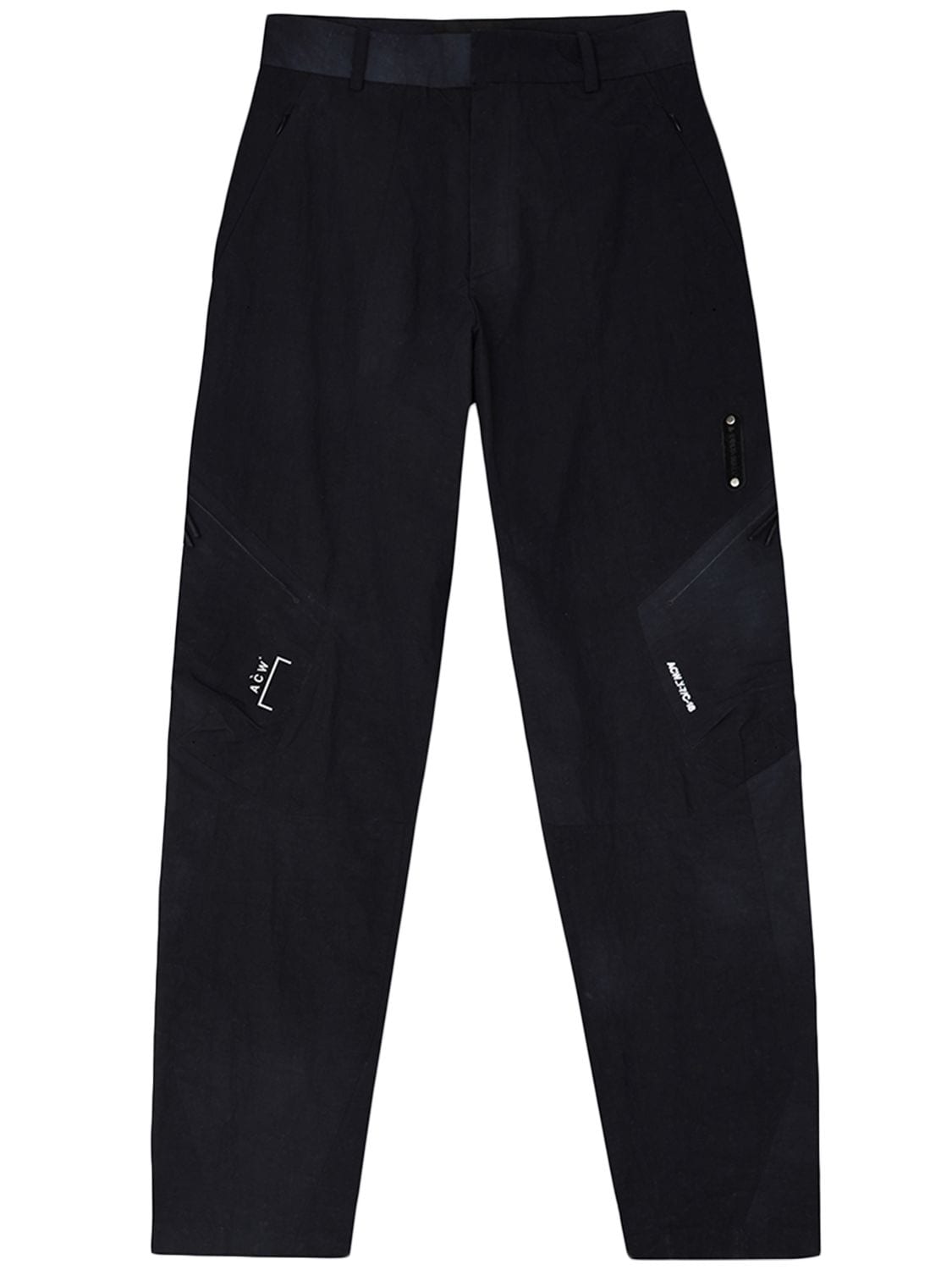 Dyed Nylon Track Pants In 블랙