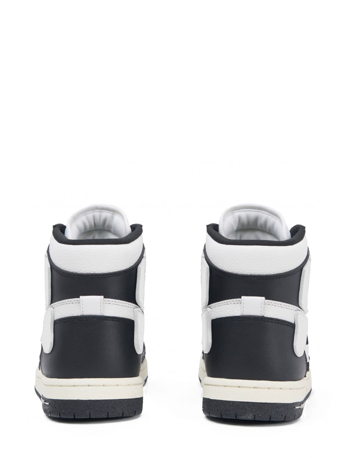 Shop Amiri Skel High Top Sneakers In Black,white