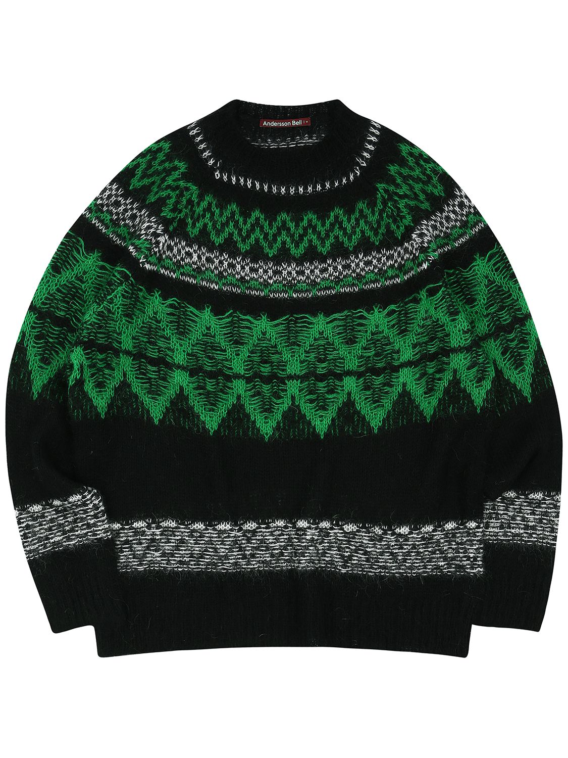 ANDERSSON BELL NORDIC MOHAIR BLEND KNIT SWEATER