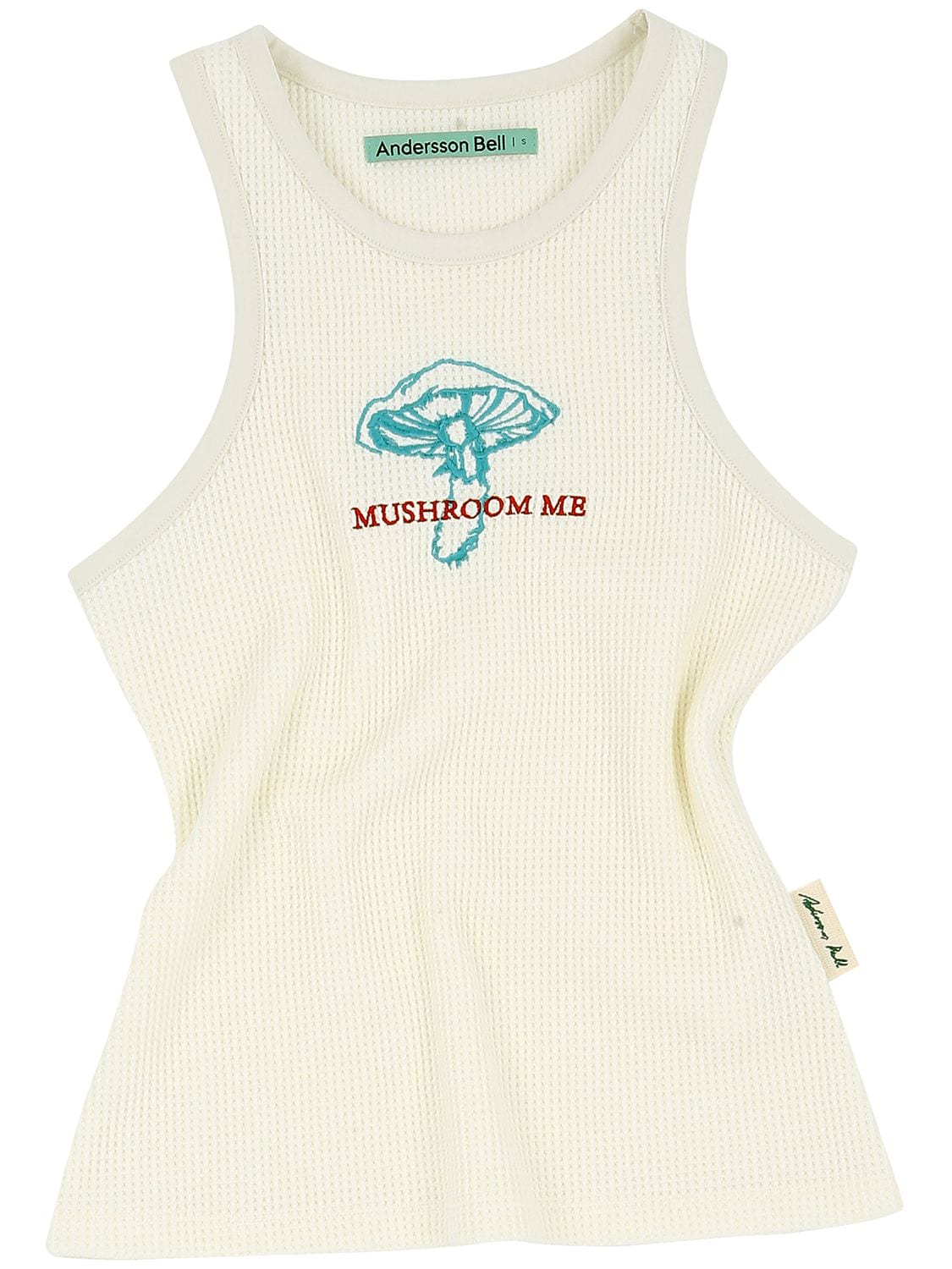 ANDERSSON BELL MUSHROOM EMBROIDERY COTTON TANK TOP