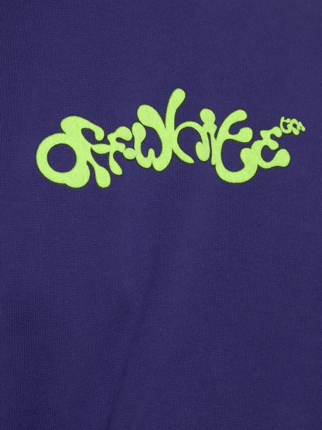 Off-white Opposite Arrow Boxy Crewneck Sweatshirt In Purple | ModeSens