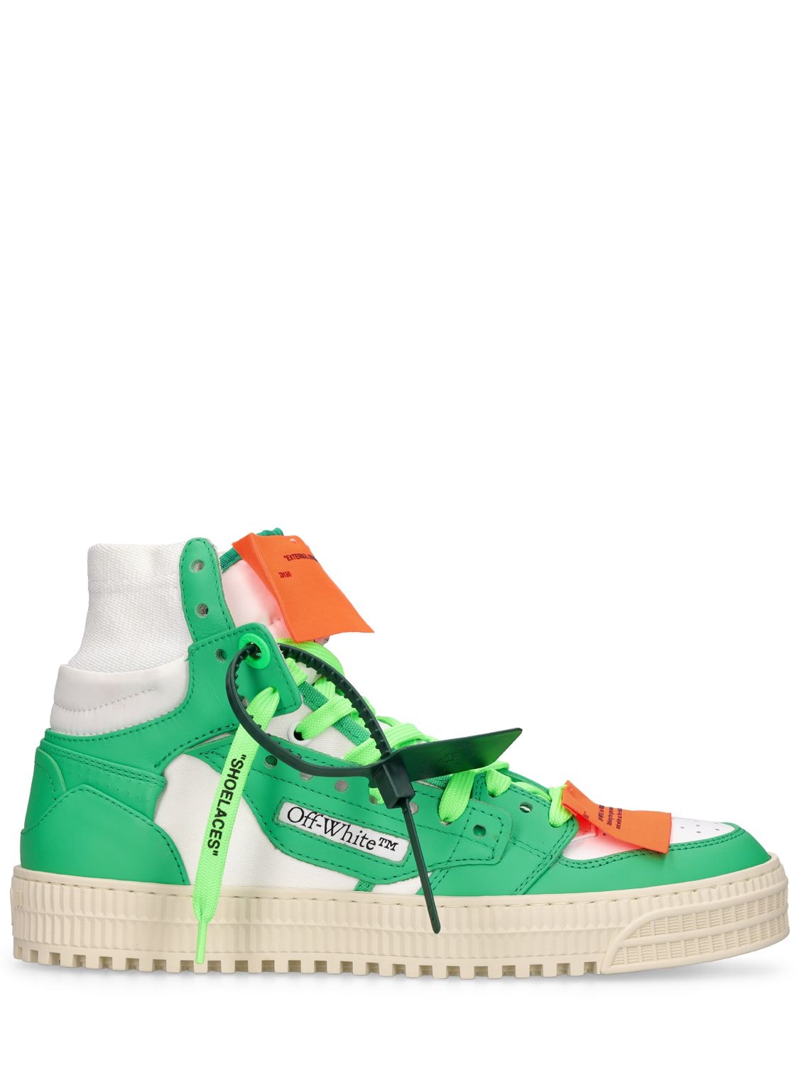 OFF-WHITE 3.0 Off Court Leather High Top Sneakers