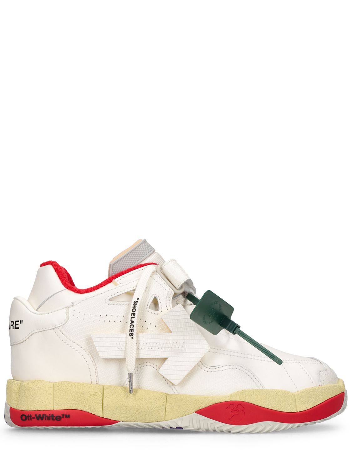 Off-white Puzzle Low-top Sneakers In White,red