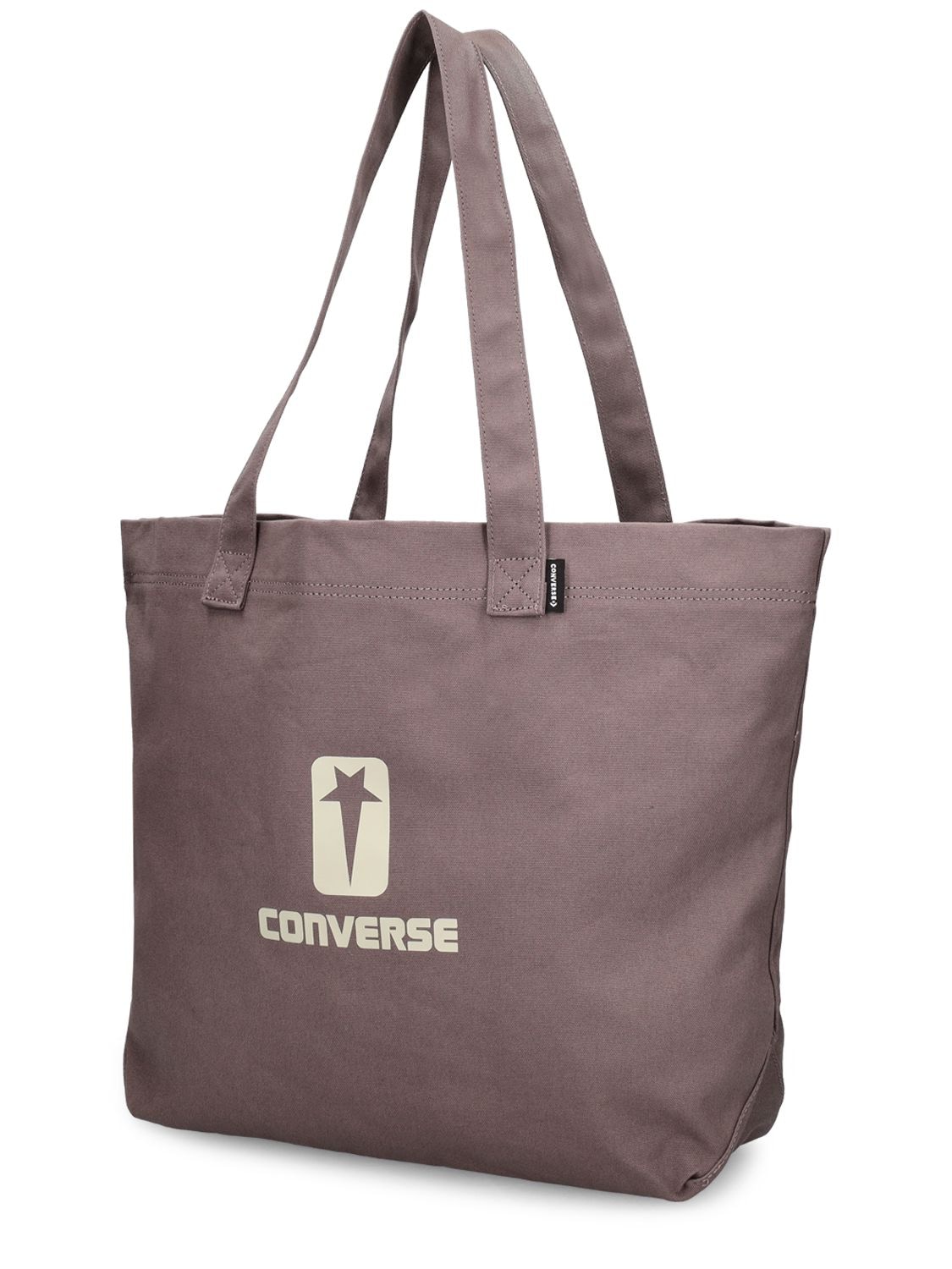 Shop Drkshdw X Converse Converse Logo Cotton Tote Bag In Dust