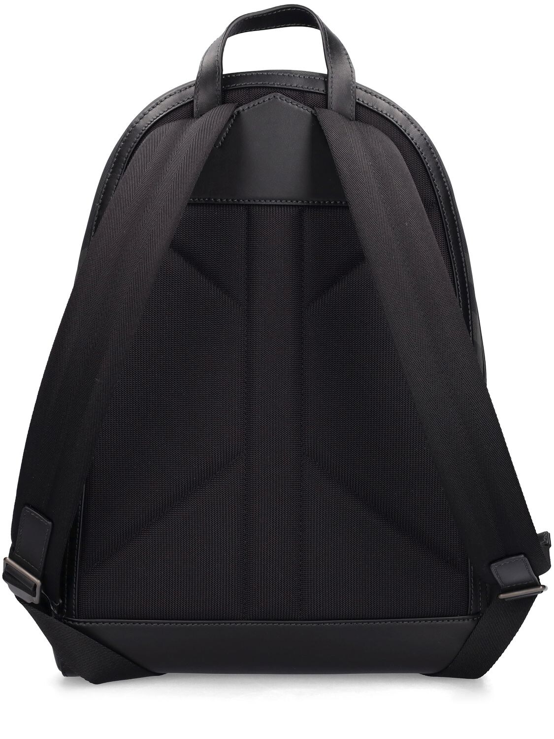 Shop Burberry Check E-canvas Backpack In Charcoal