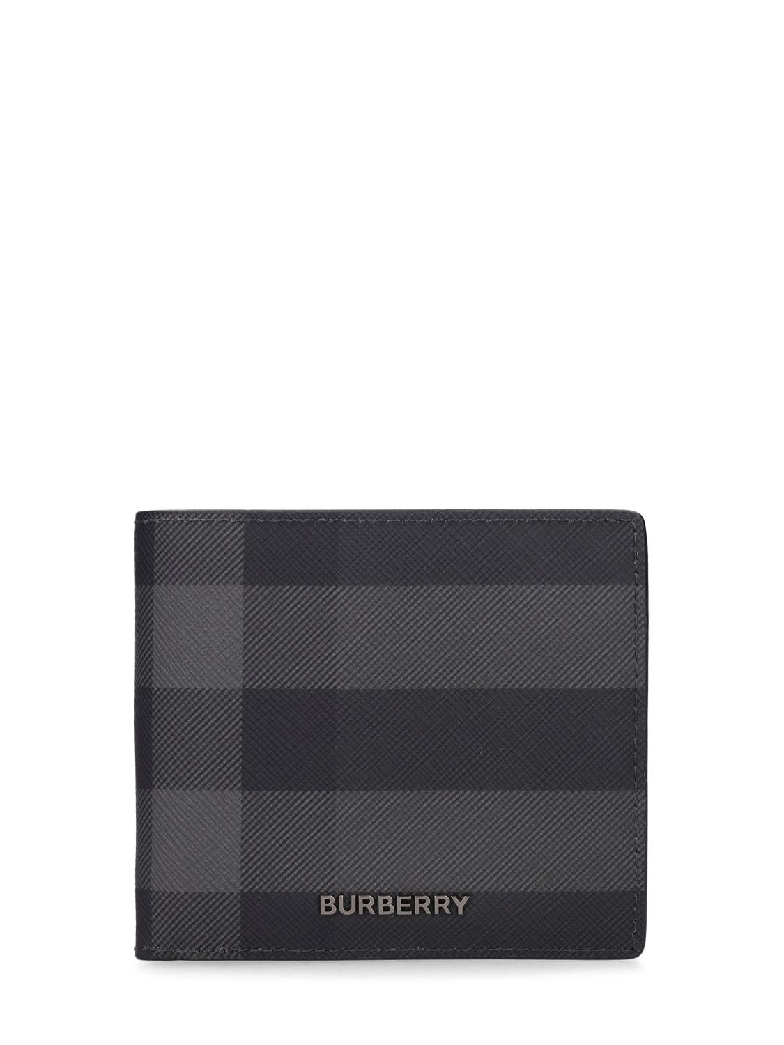 Checked Billfold Coin Wallet
