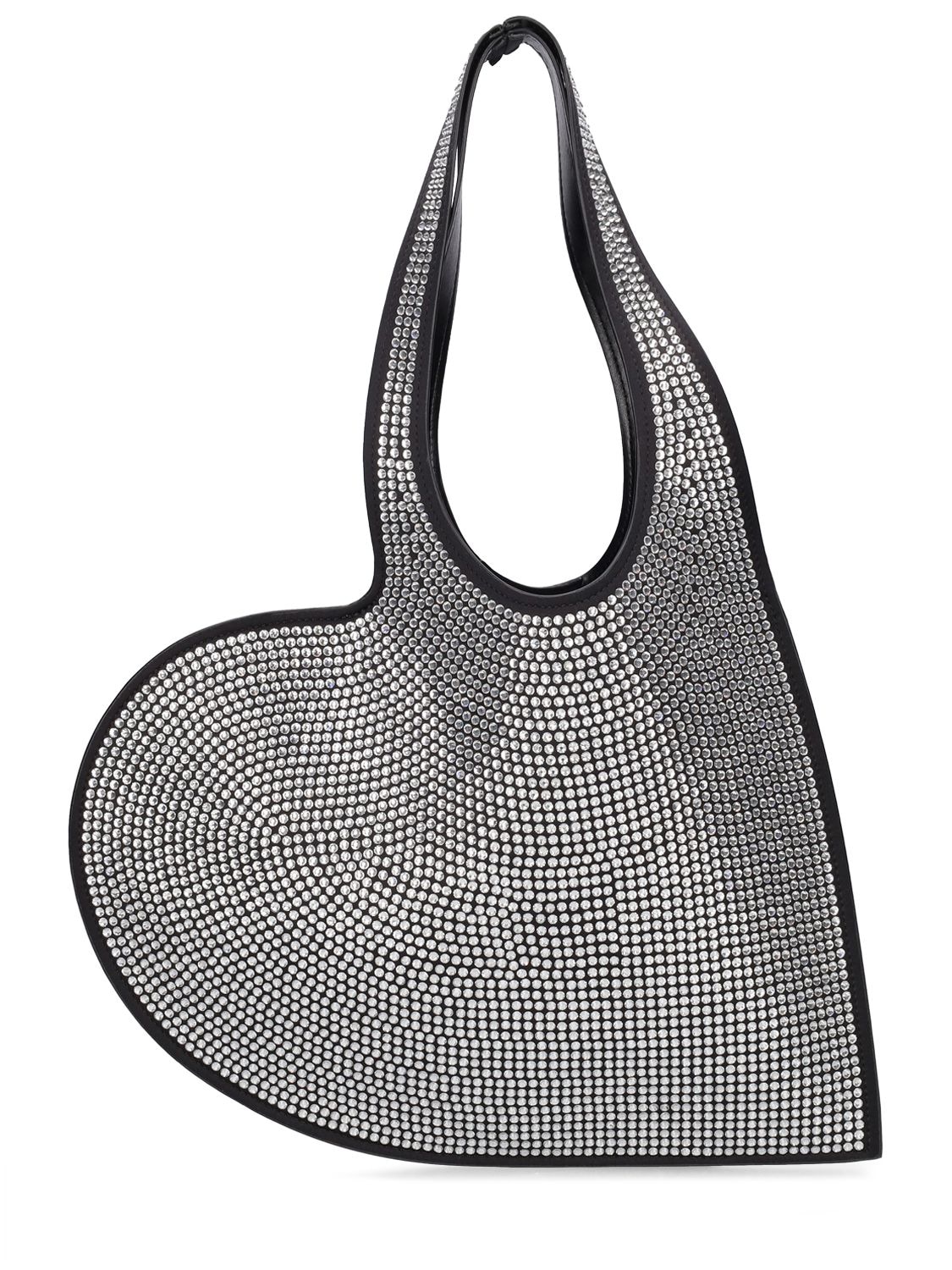 Mini Heart Embellished Shoulder Bag