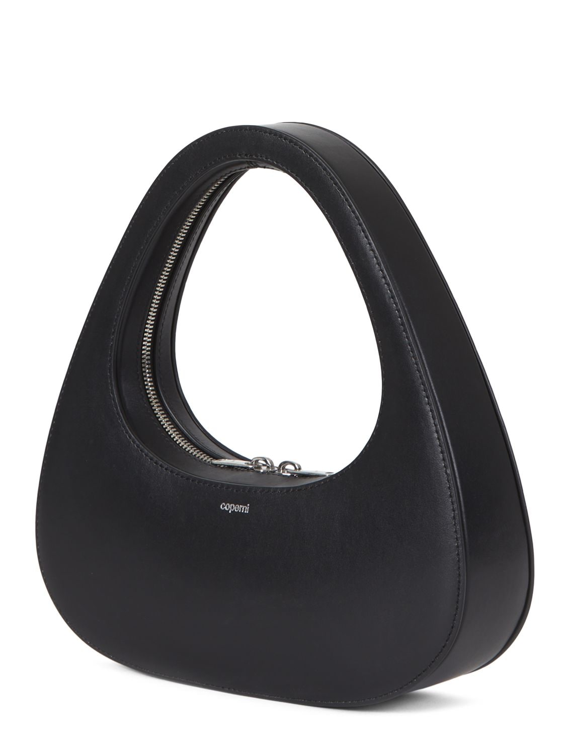 Shop Coperni Swipe Leather Bag In Black