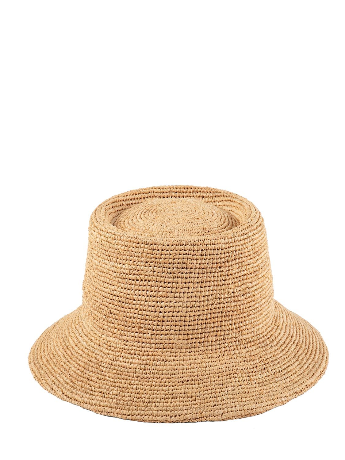 Shop Lack Of Color Inca Straw Raffia Bucket Hat In Natural