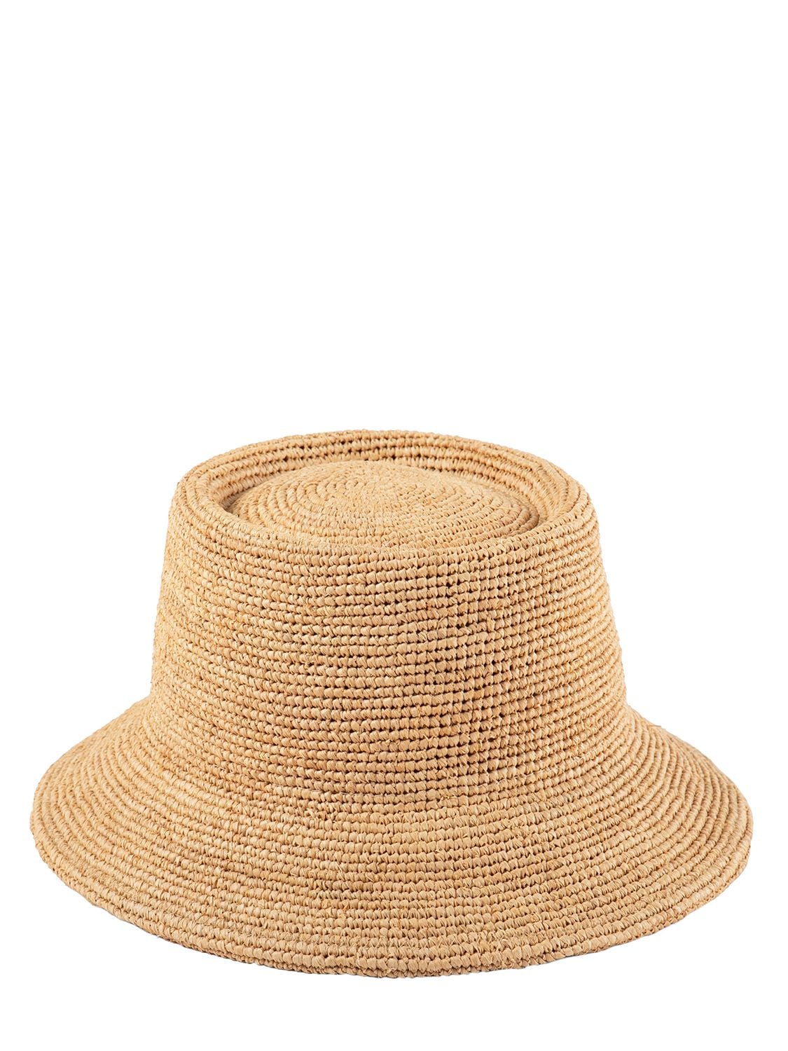 Shop Lack Of Color Inca Straw Raffia Bucket Hat In Natural
