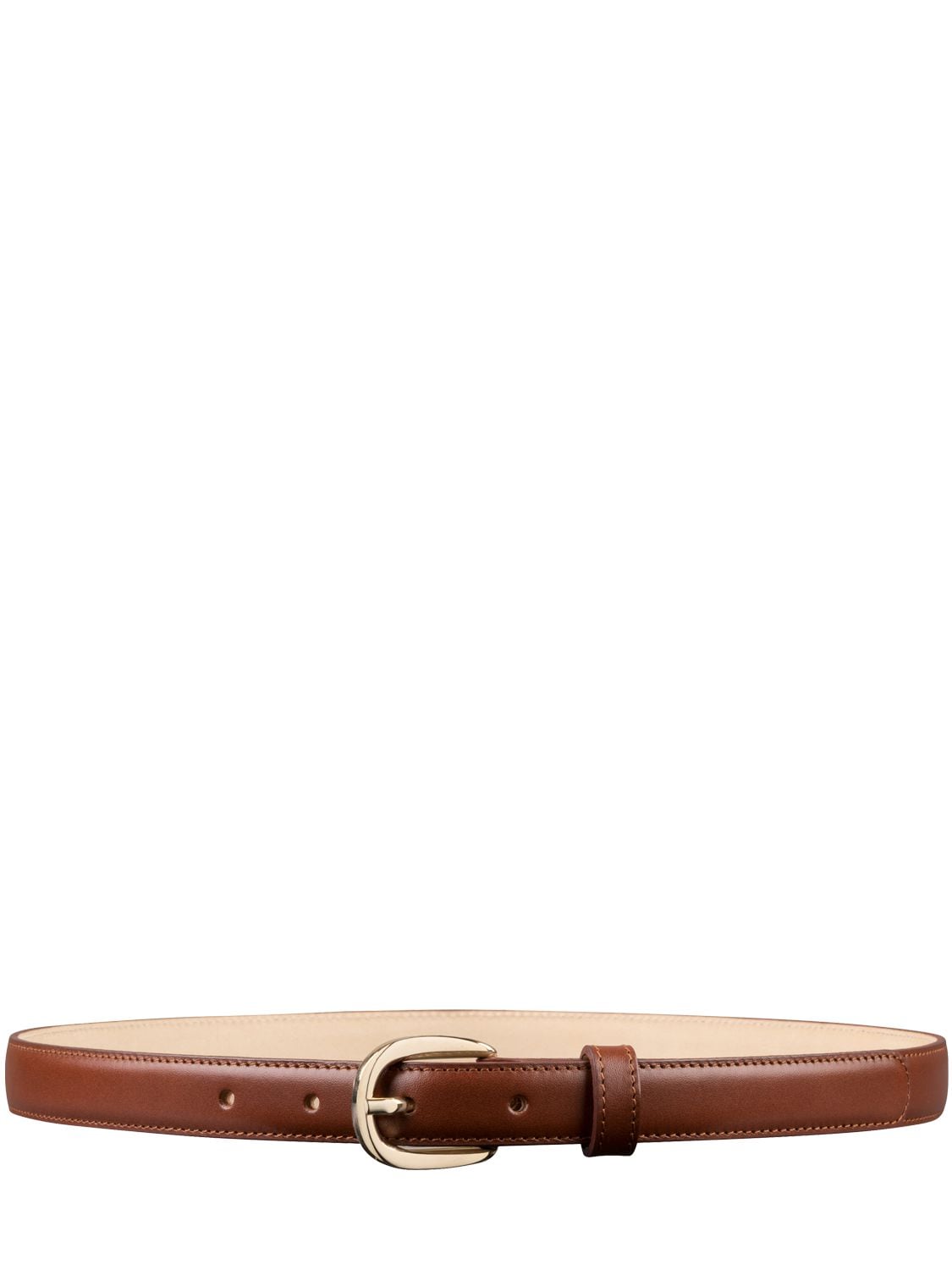 Shop Apc Rosette Leather Belt In Cad Hazelnut