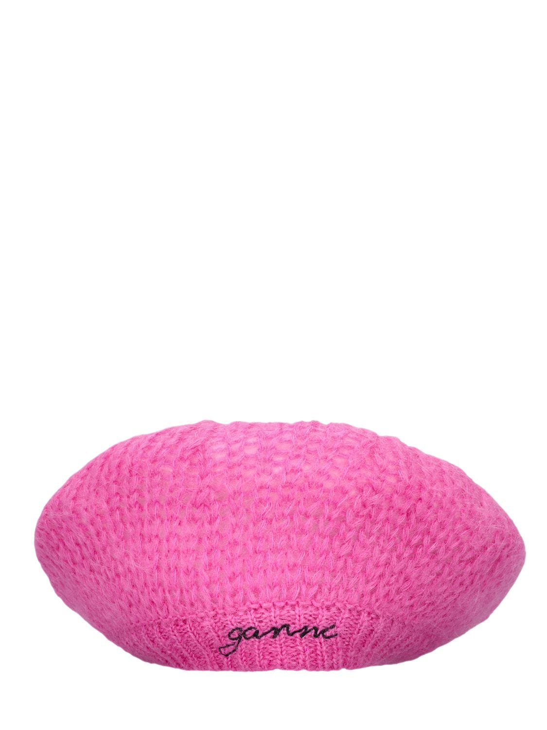 Ganni Pink Logo Bucket Hat