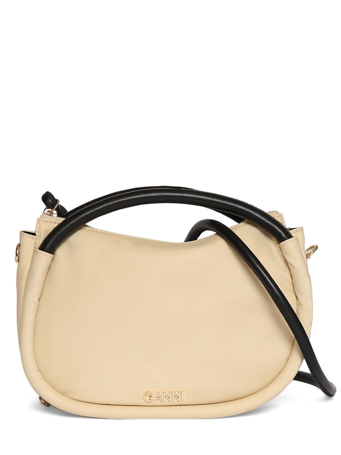 Ganni Small Knot Shoulder Bag In Pale Khaki | ModeSens