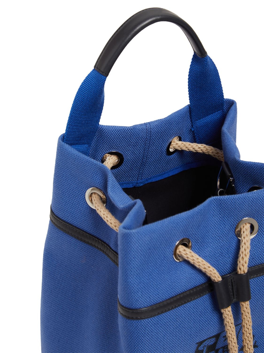 Sailor Mini Canvas Bucket Bag in Blue - Loro Piana