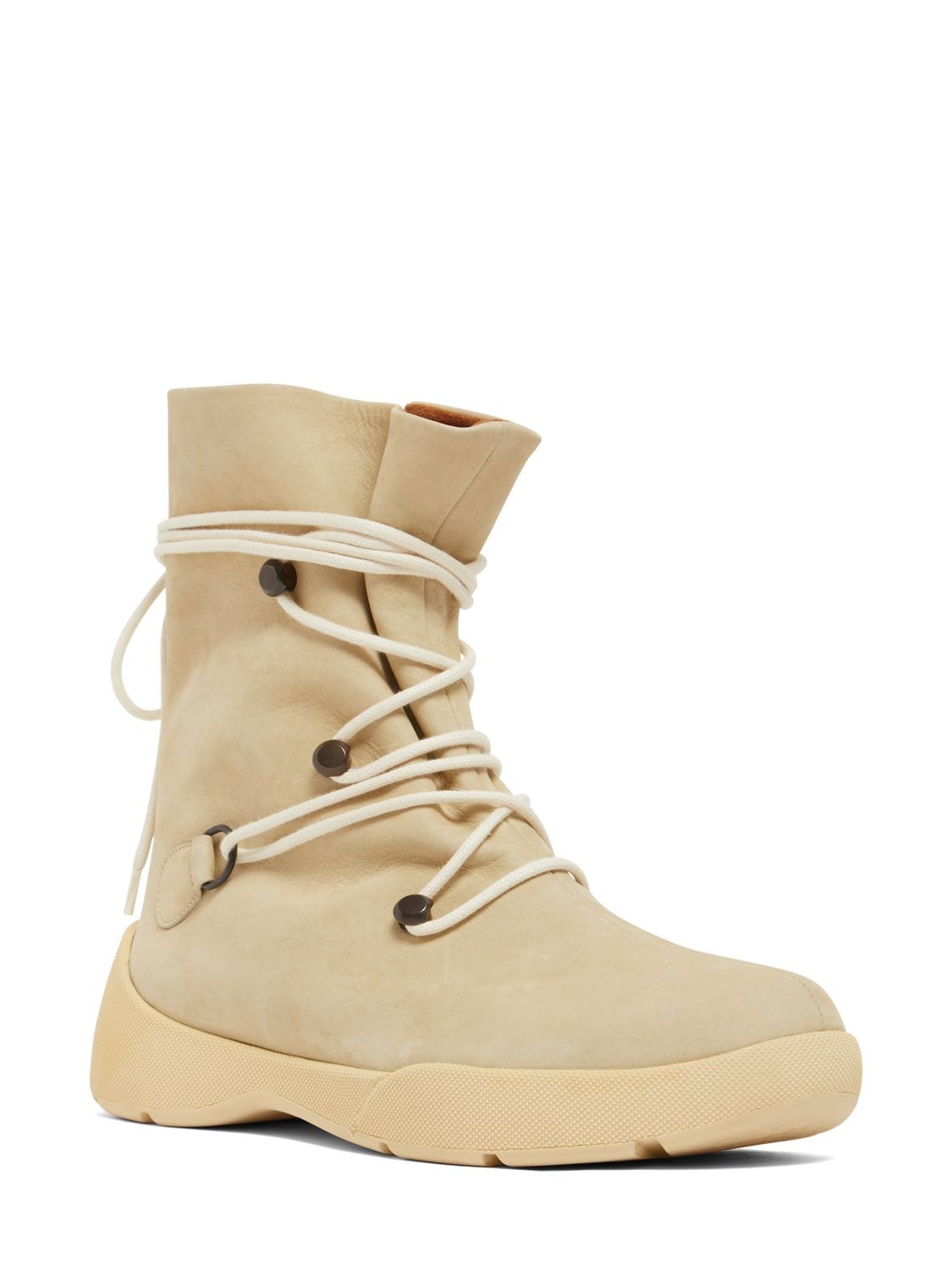 Shop Loro Piana 20mm Trace Suede Ankle Boots In Beige