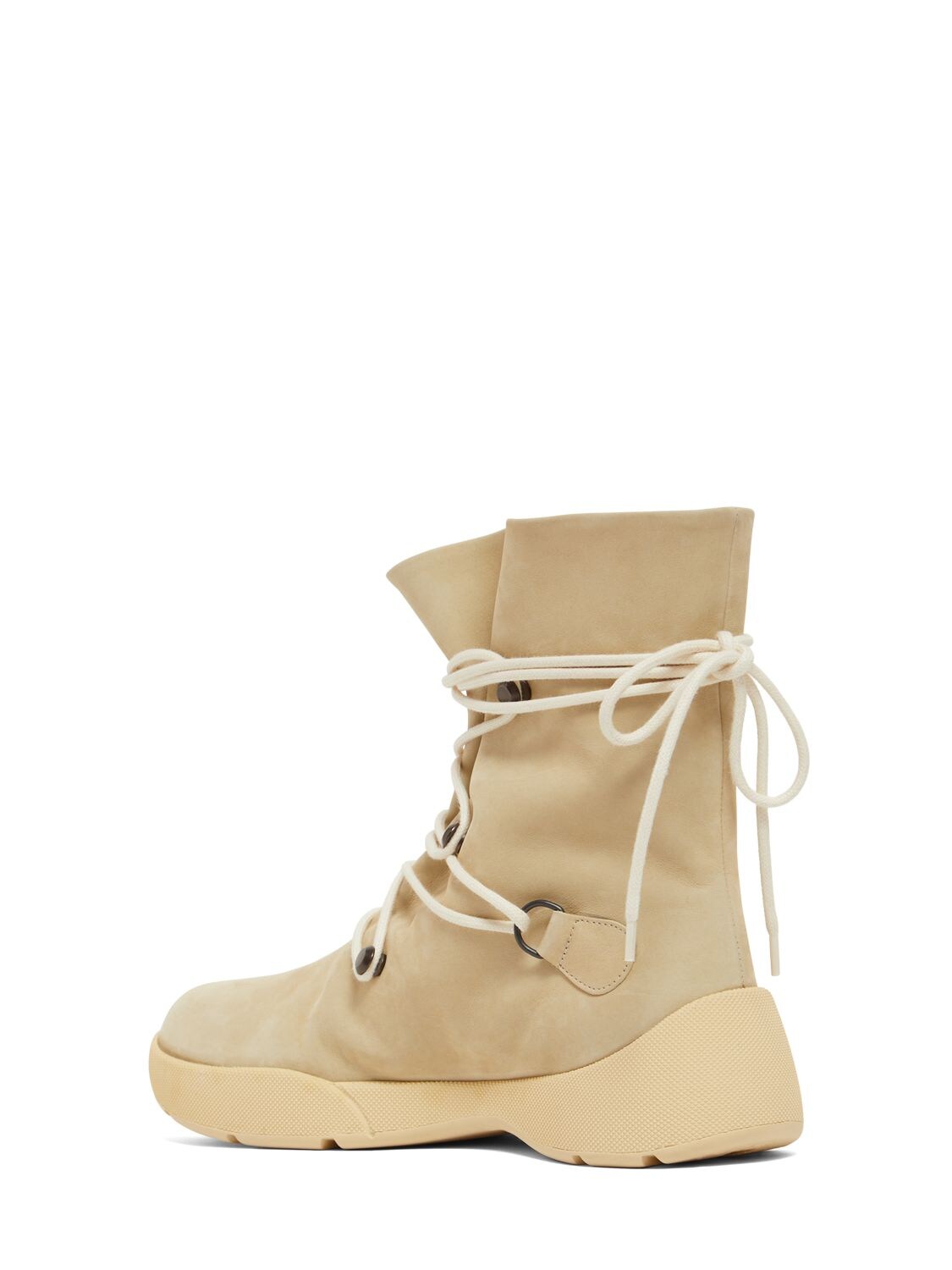 Shop Loro Piana 20mm Trace Suede Ankle Boots In Beige