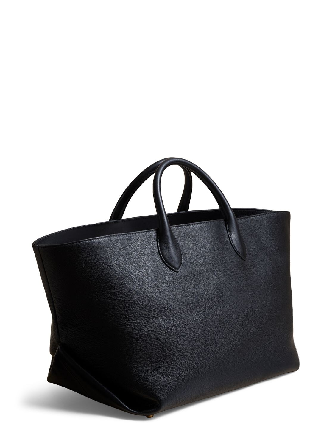 Shop Khaite Medium Amelia Envelope Leather Tote Bag In Black