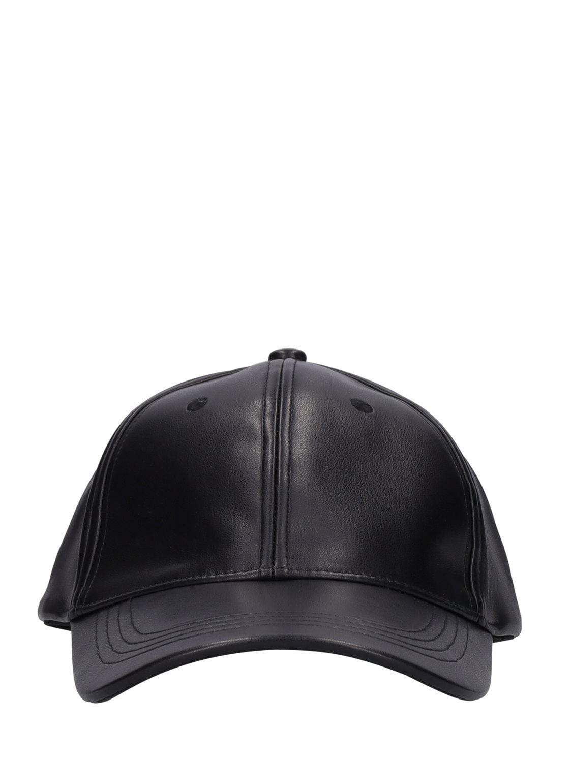 Cia Faux Leather Grainy Baseball Hat – WOMEN > ACCESSORIES > HATS