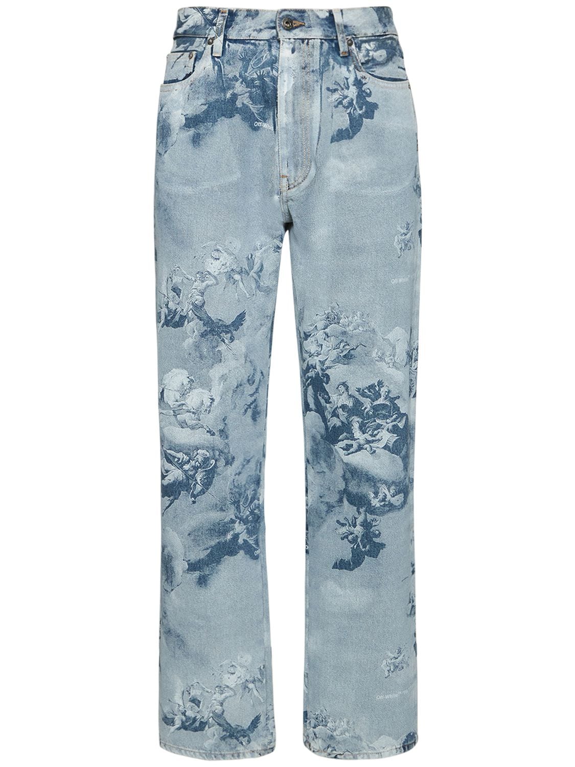 OFF-WHITE Printed Skate Denim Jeans