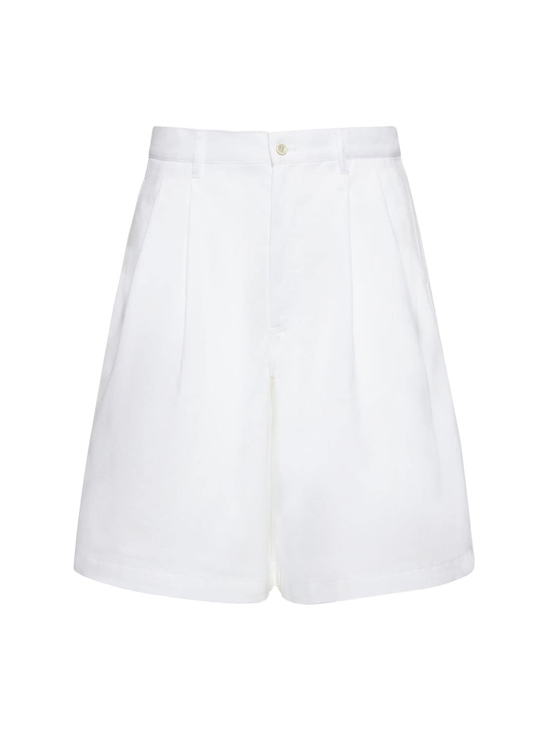 Cotton Twill Plain Shorts – MEN > CLOTHING > SHORTS