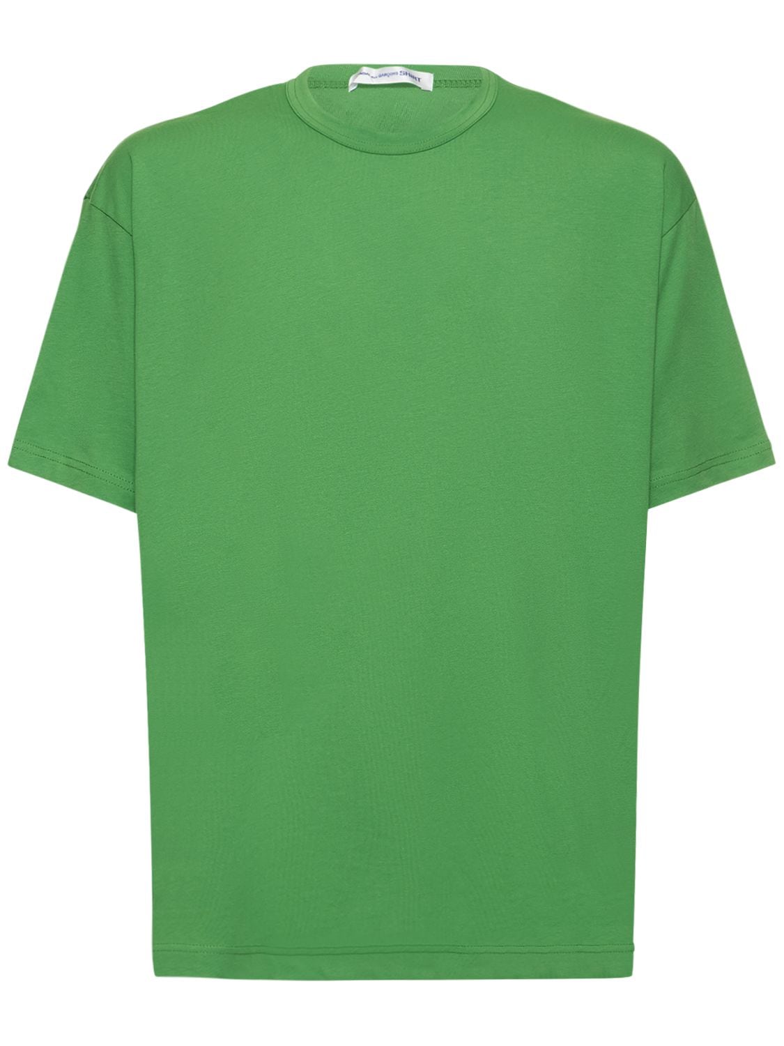 Comme Des Garçons Shirt Cdg Logo Cotton T-shirt In Green