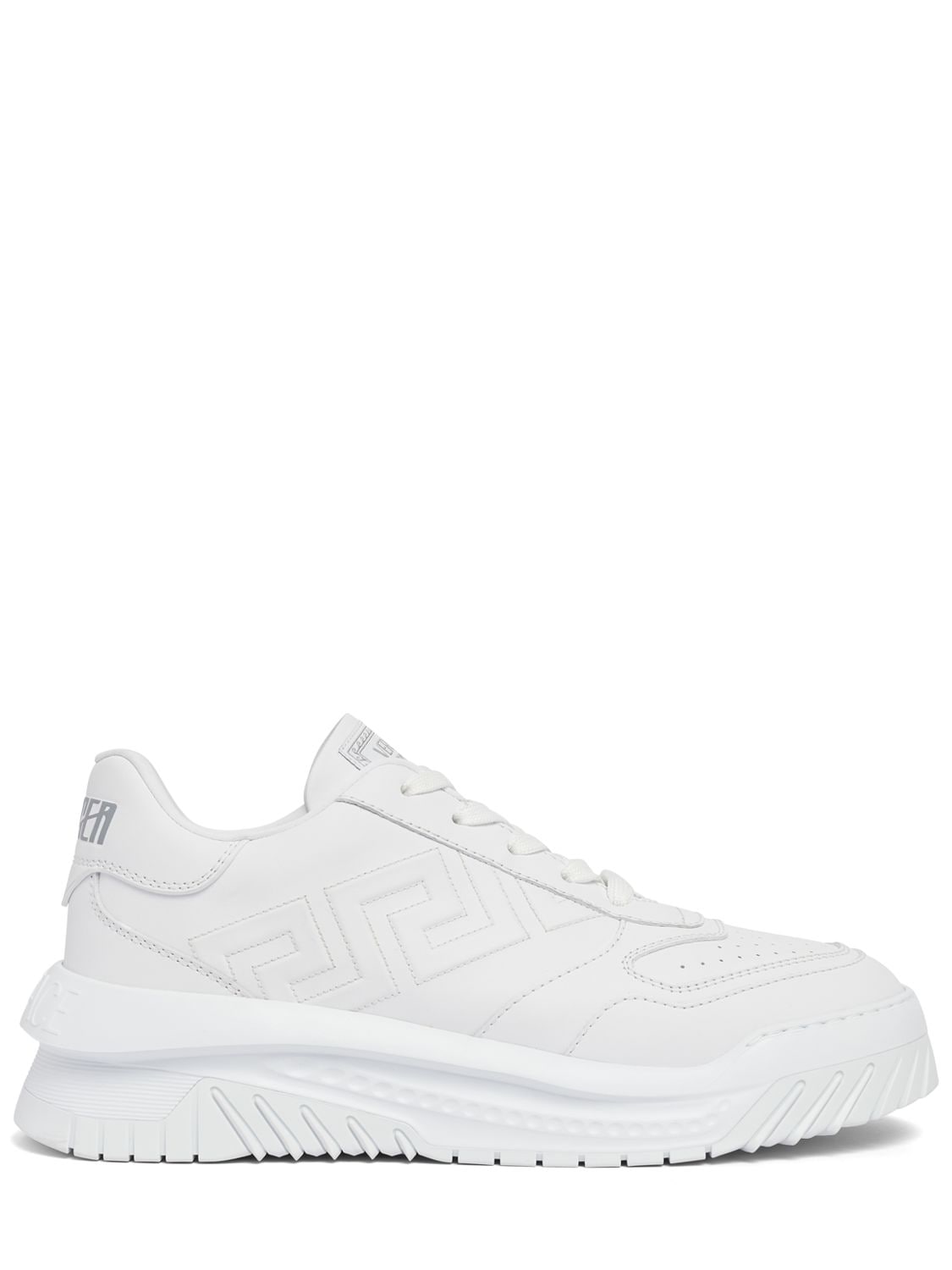 VERSACE Leather Low Top Sneakers