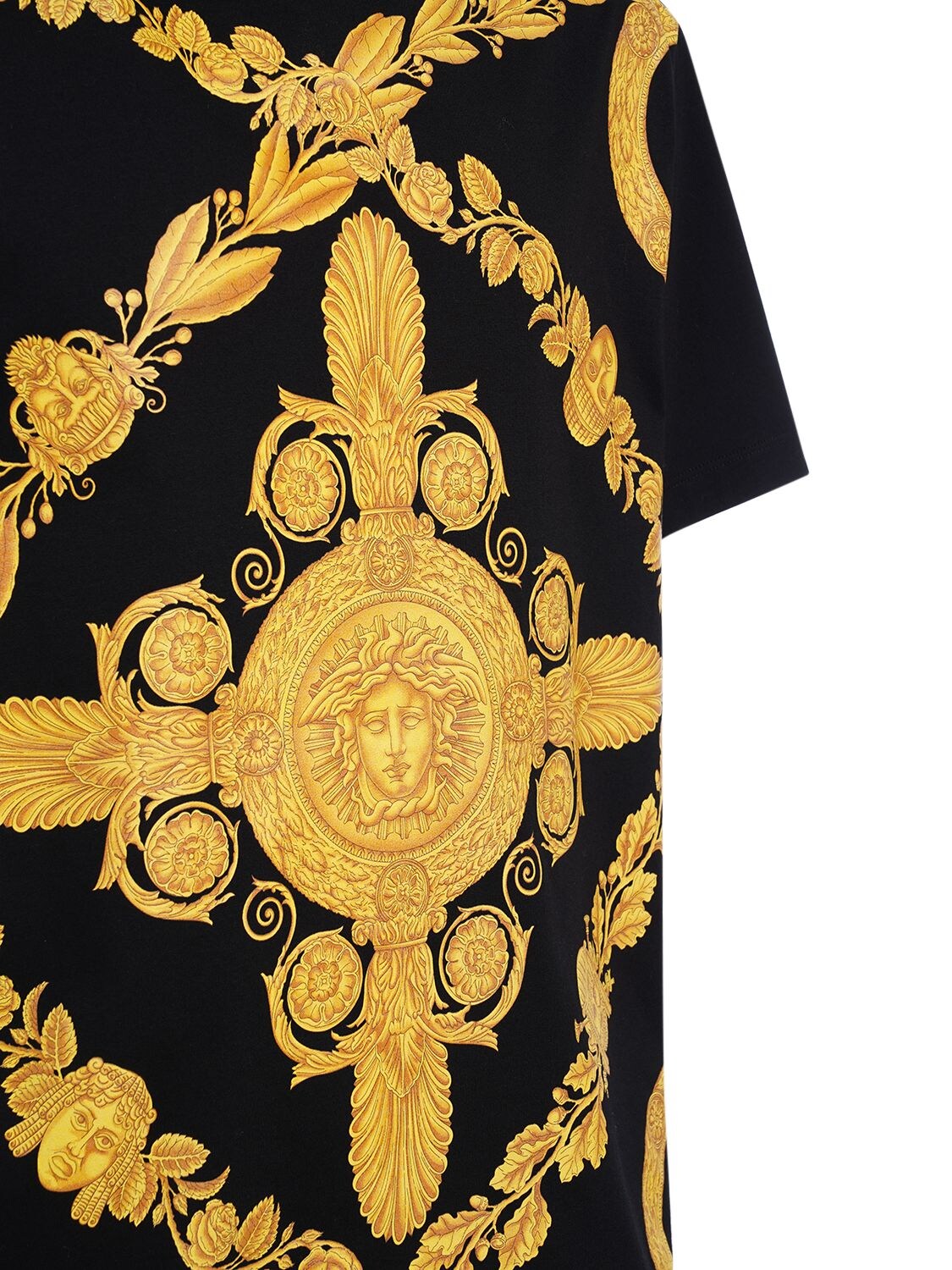 Heritage print cotton jersey t-shirt - Versace - Men