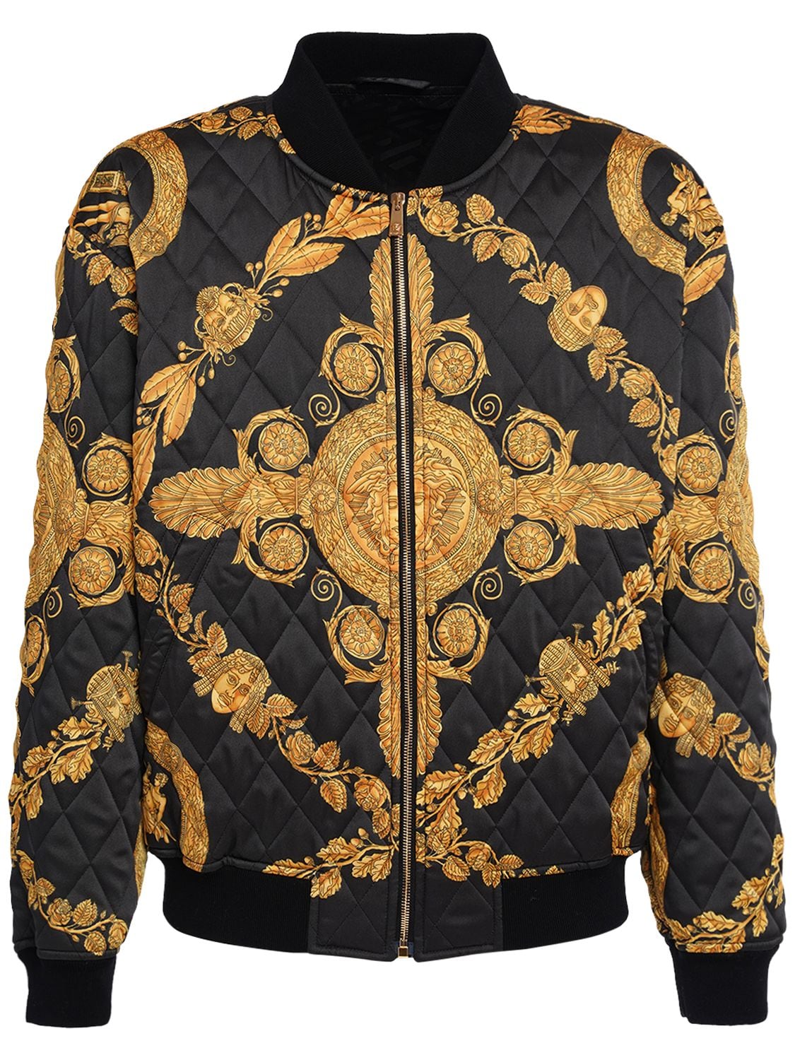 VERSACE HERITAGE PRINT POLY TWILL BOMBER JACKET