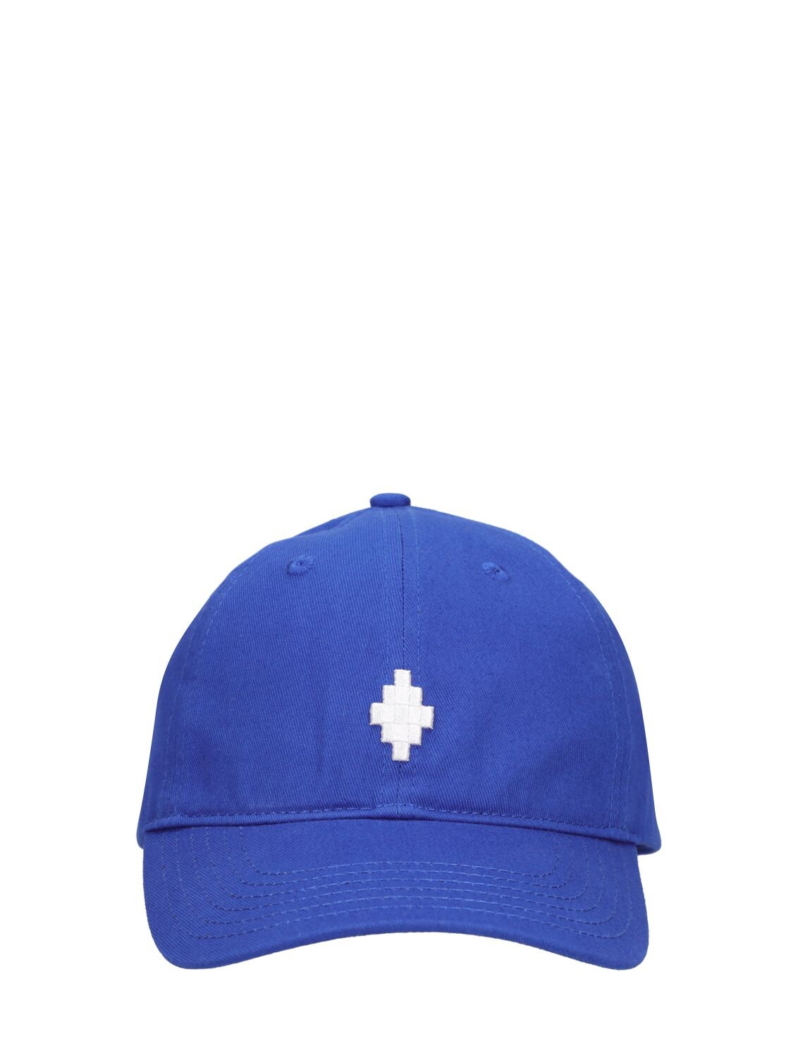 MARCELO BURLON COUNTY OF MILAN “STARTER”十字LOGO科技织物帆布帽子