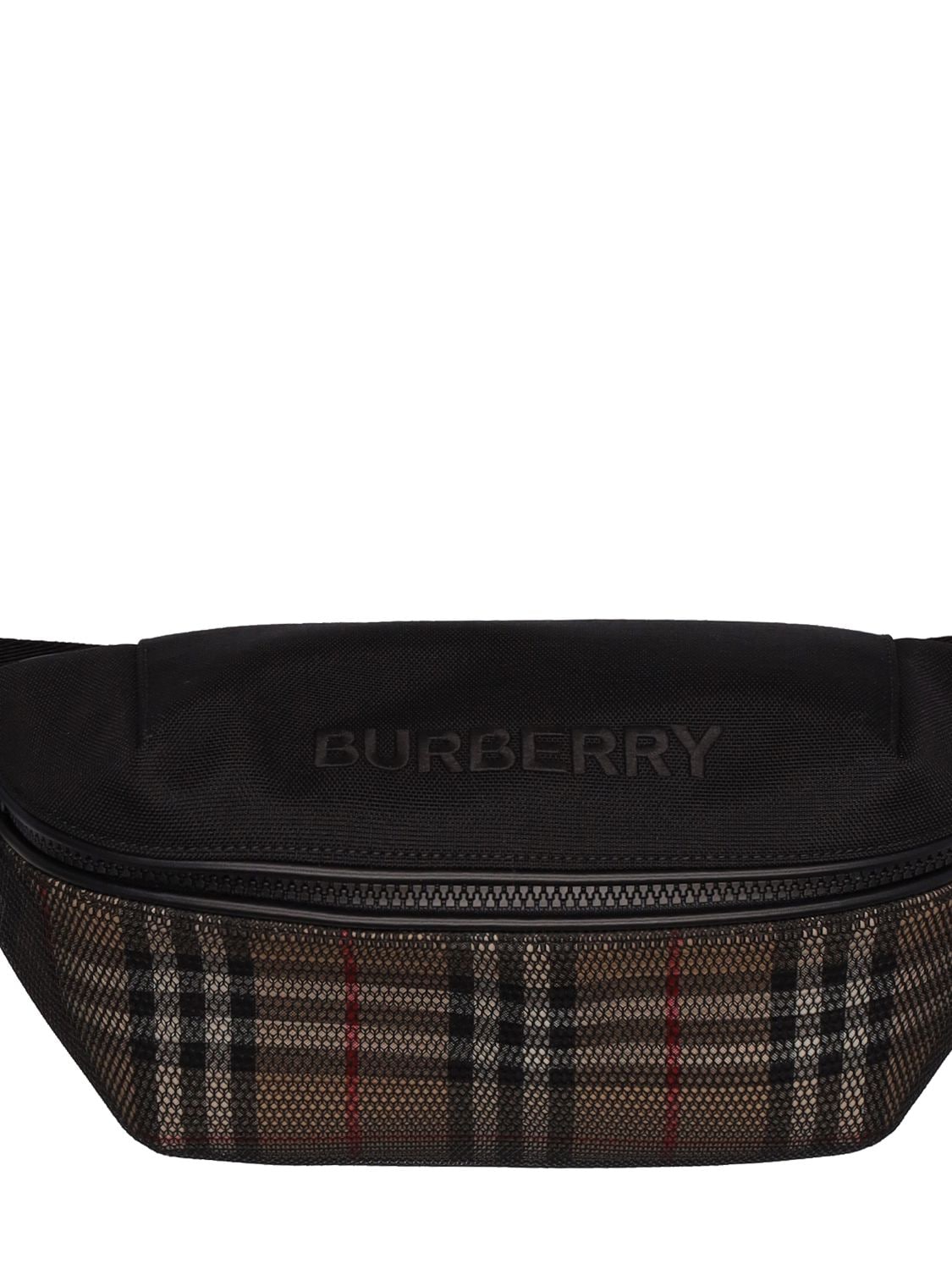 Men's Sonny Mesh Check Belt Bag