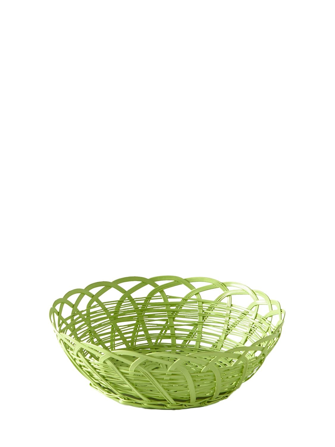 Polspotten Bakkie Iron Lace Basket In Green