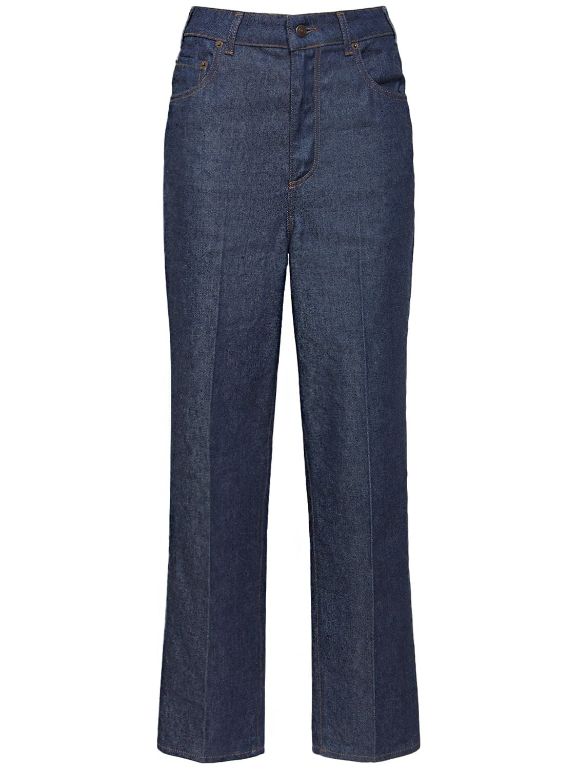 Image of Madley Cotton & Linen Straight Jeans