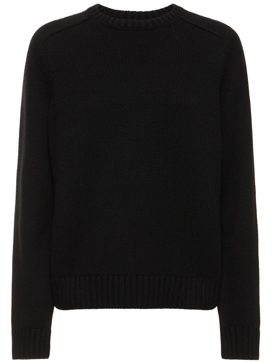 Loro Piana Parksville Baby Cashmere Sweater In Black