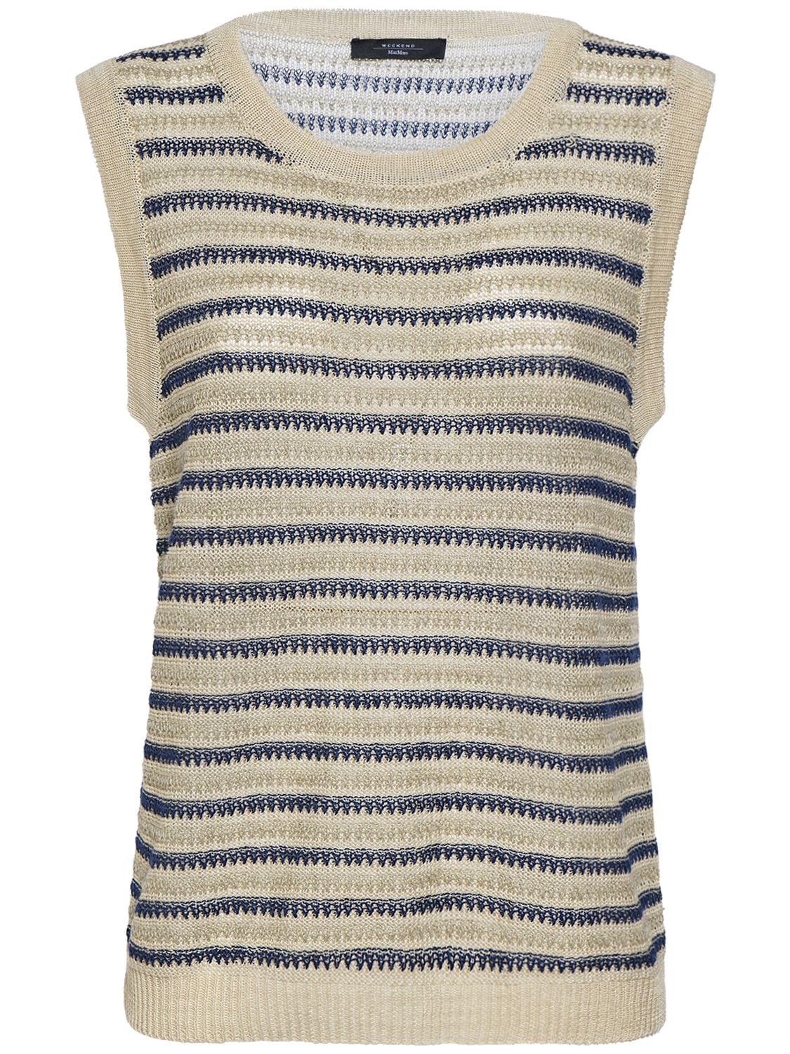Colonia Crochet Striped Vest – WOMEN > CLOTHING > KNITWEAR