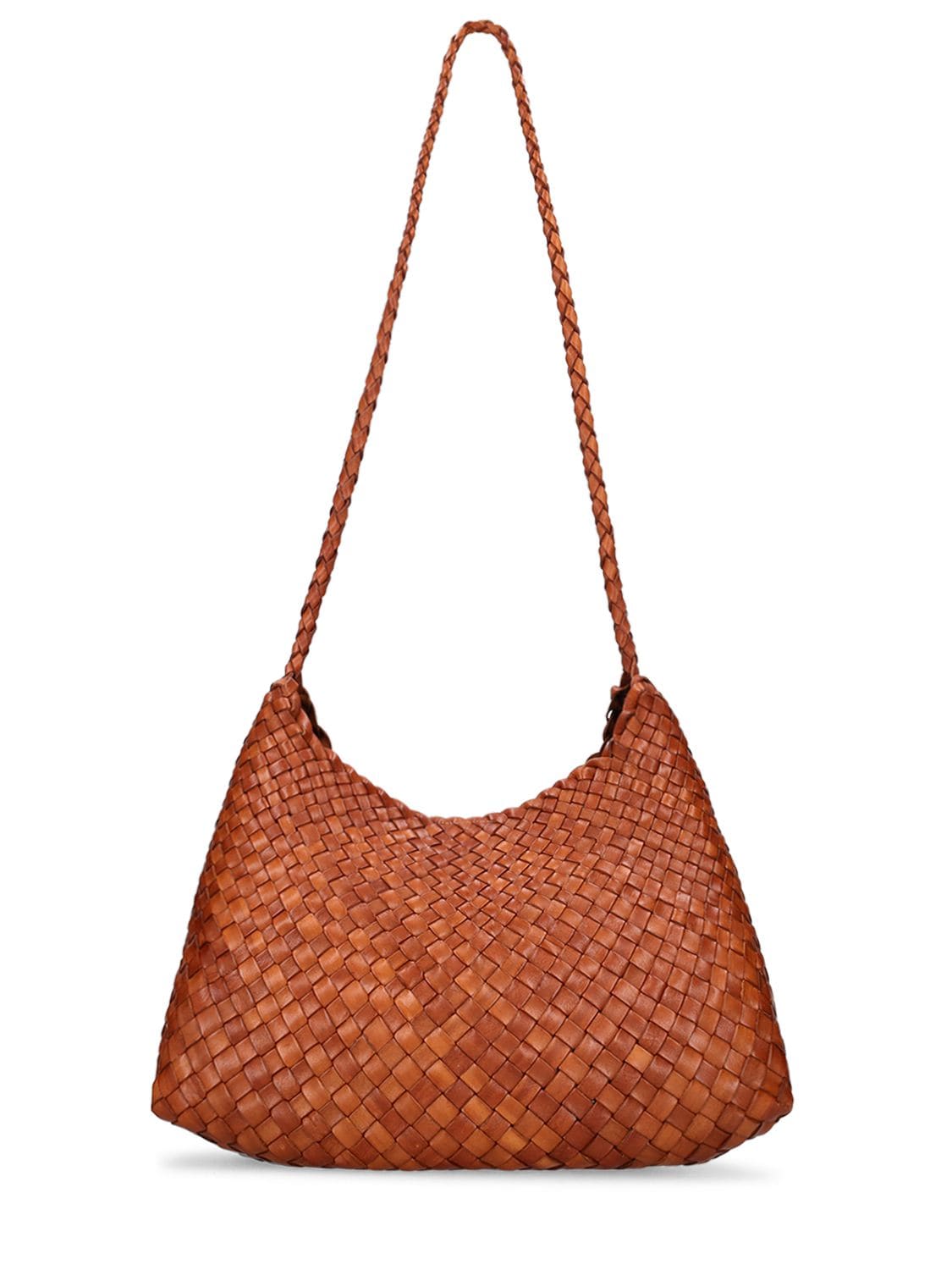 Dragon Diffusion Santa Rosa Handwoven Leather Tote Bag In Tan