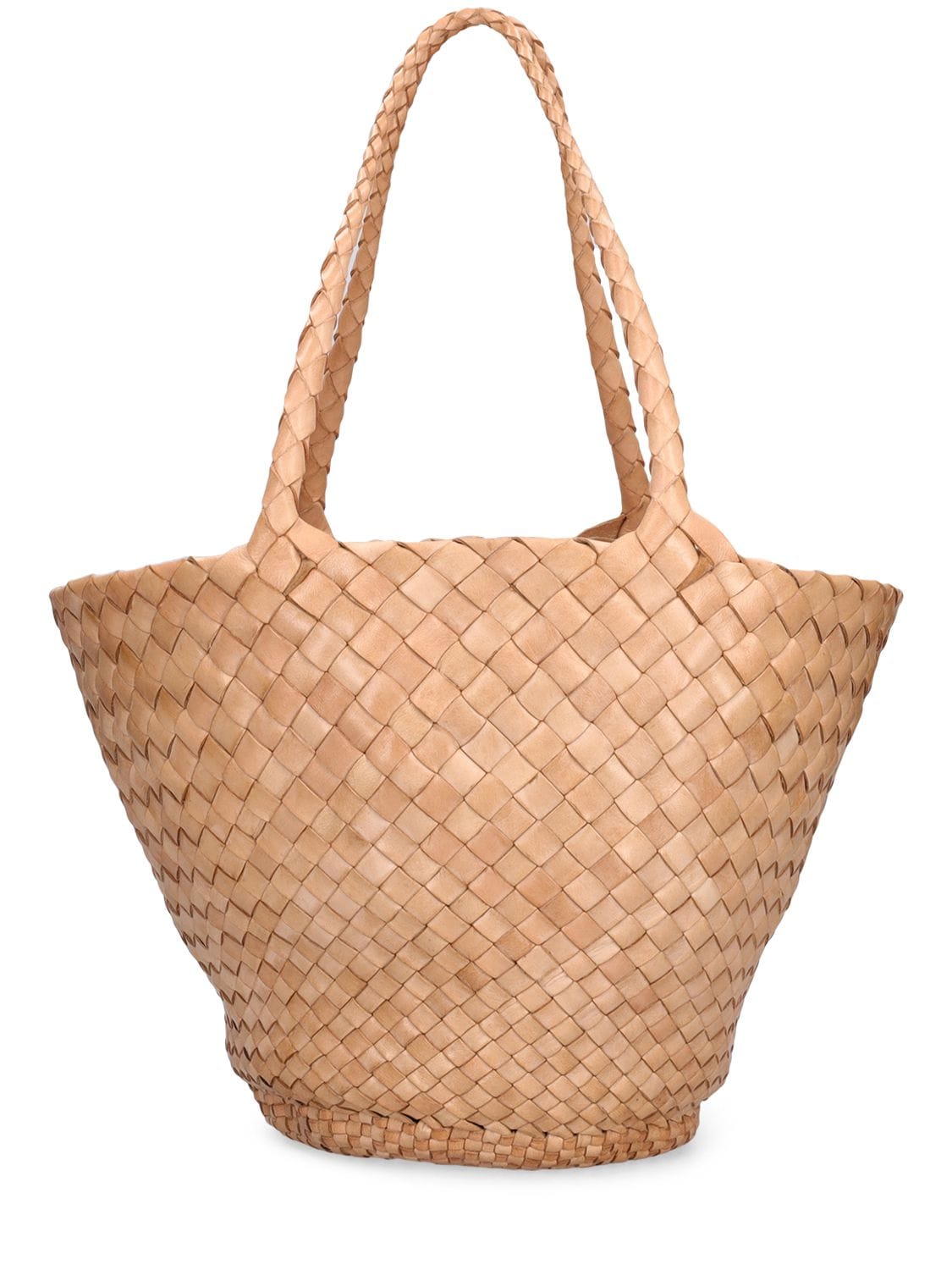 Dragon Diffusion Egola Hand-braided Leather Tote Bag In Natural