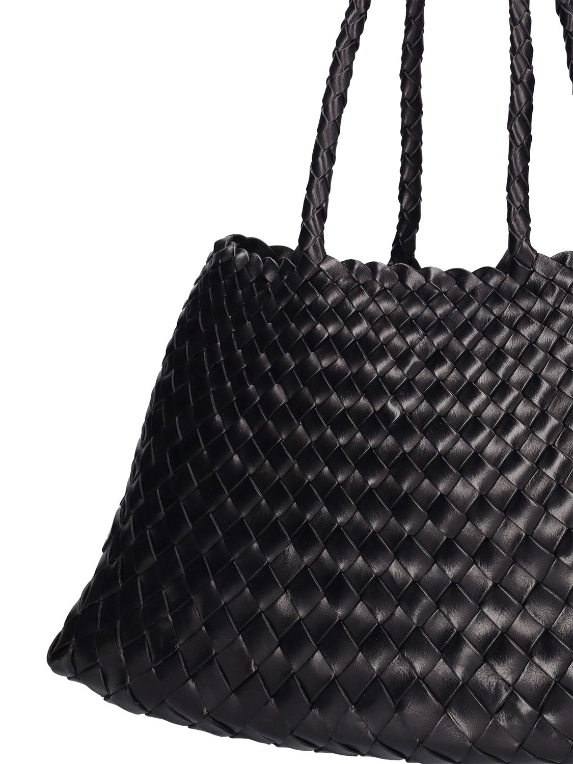 Shop Dragon Diffusion Big Santa Croce Leather Tote Bag In Black