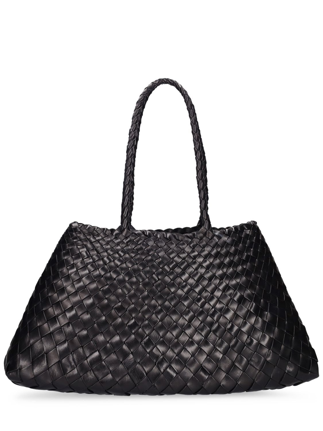 Shop Dragon Diffusion Big Santa Croce Leather Tote Bag In Black