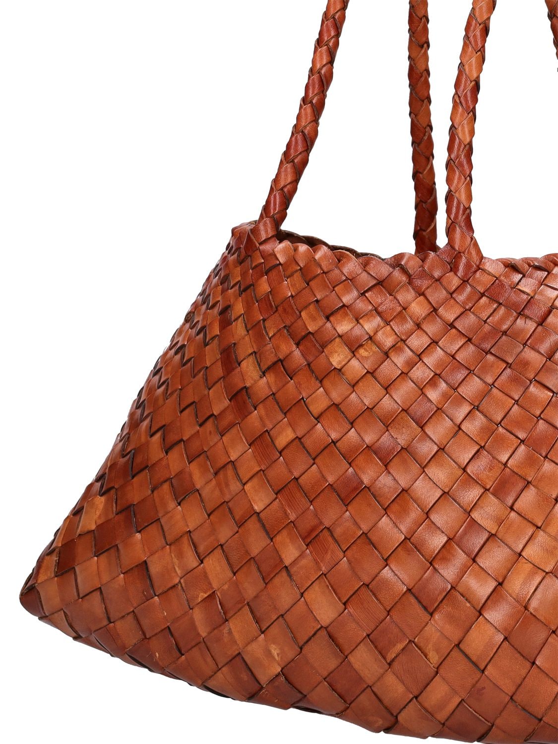 Shop Dragon Diffusion Big Santa Croce Leather Tote Bag In Tan