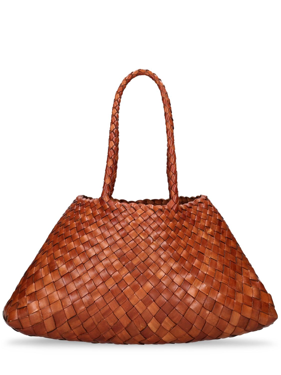 Shop Dragon Diffusion Big Santa Croce Leather Tote Bag In Tan