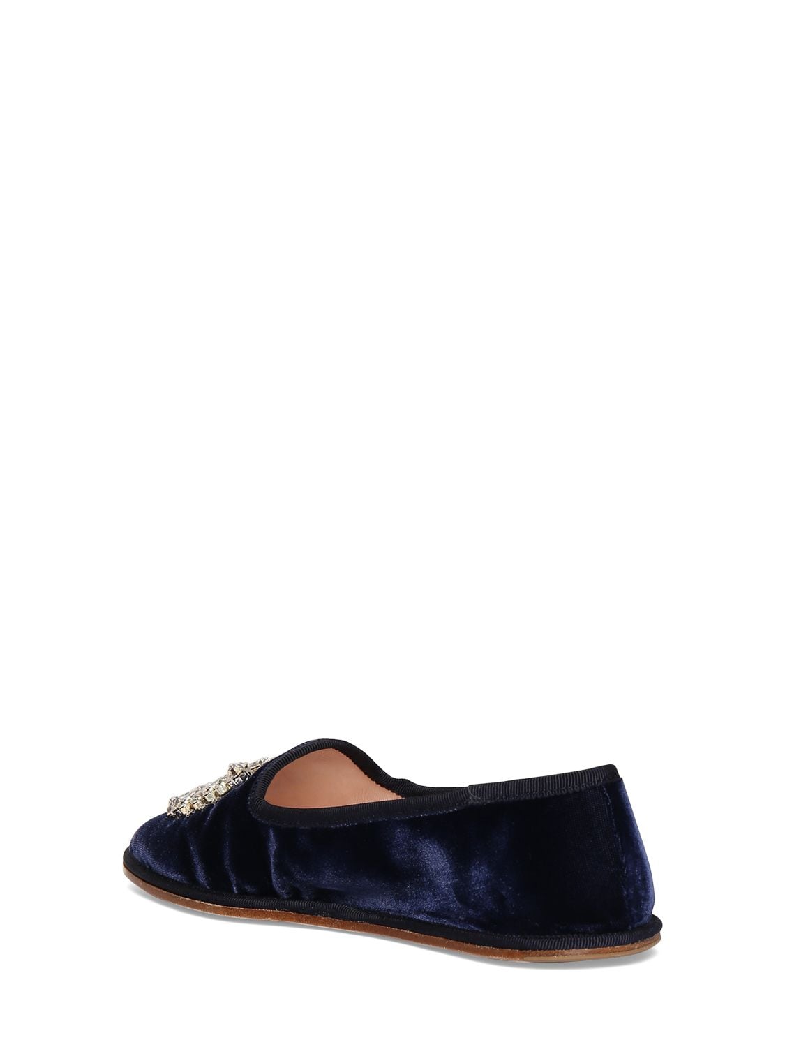 Shop Roger Vivier 10mm Friulane Velvet Loafers In Blue