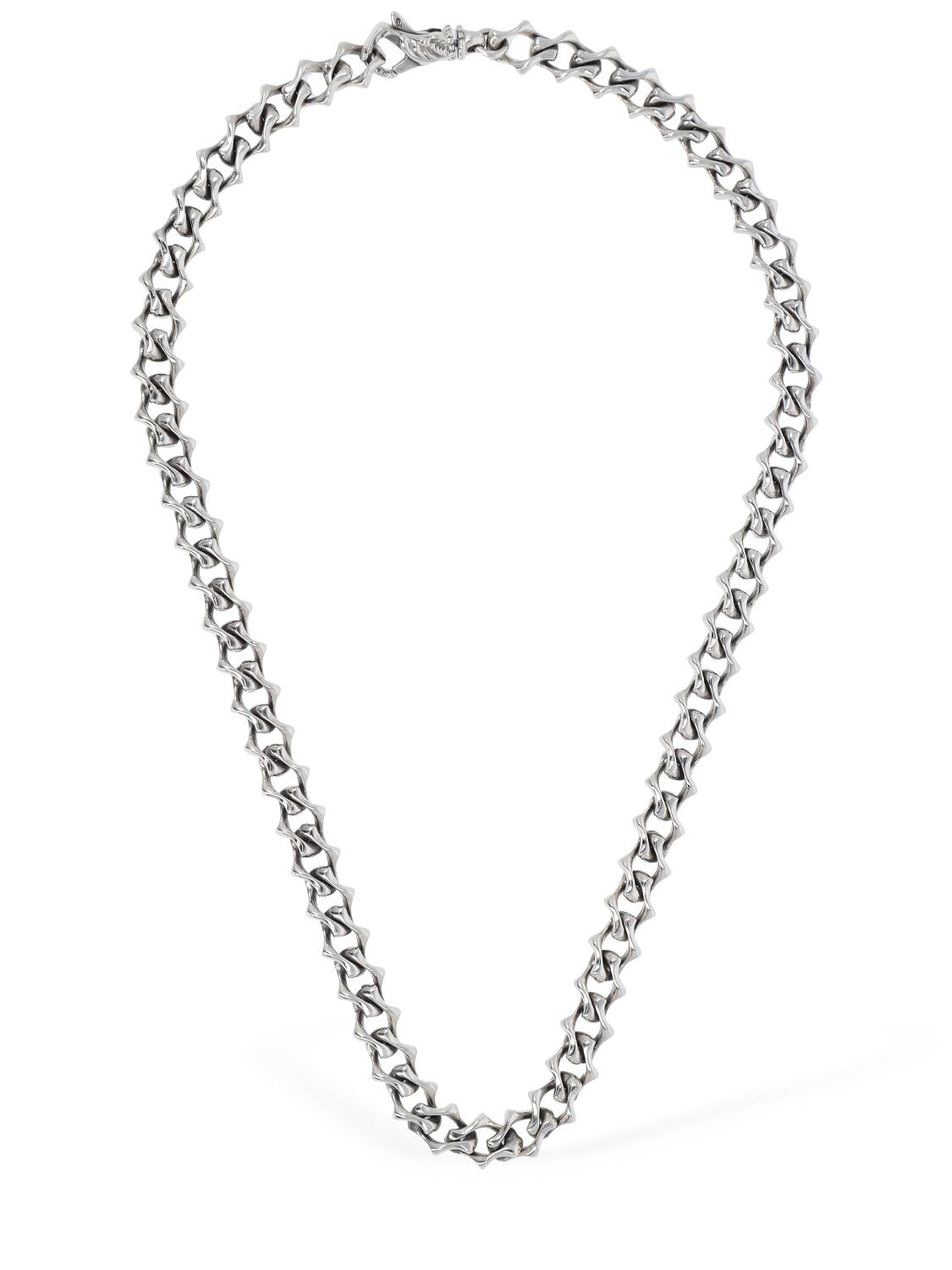 Emanuele Bicocchi Padlock Necklace Silver