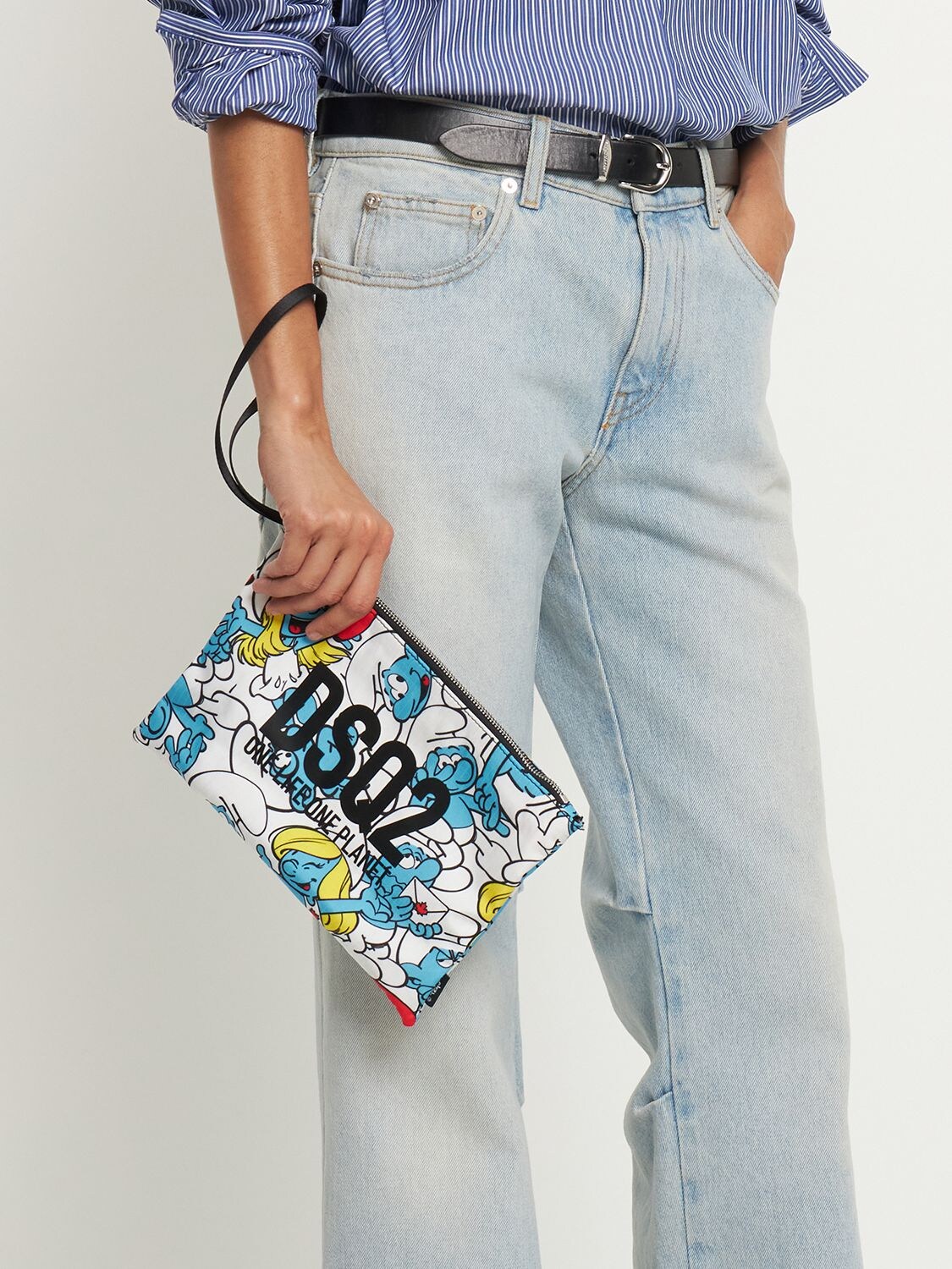 Dsquared2 Smurfs Crowd Zip Pouch In Multicolor | ModeSens
