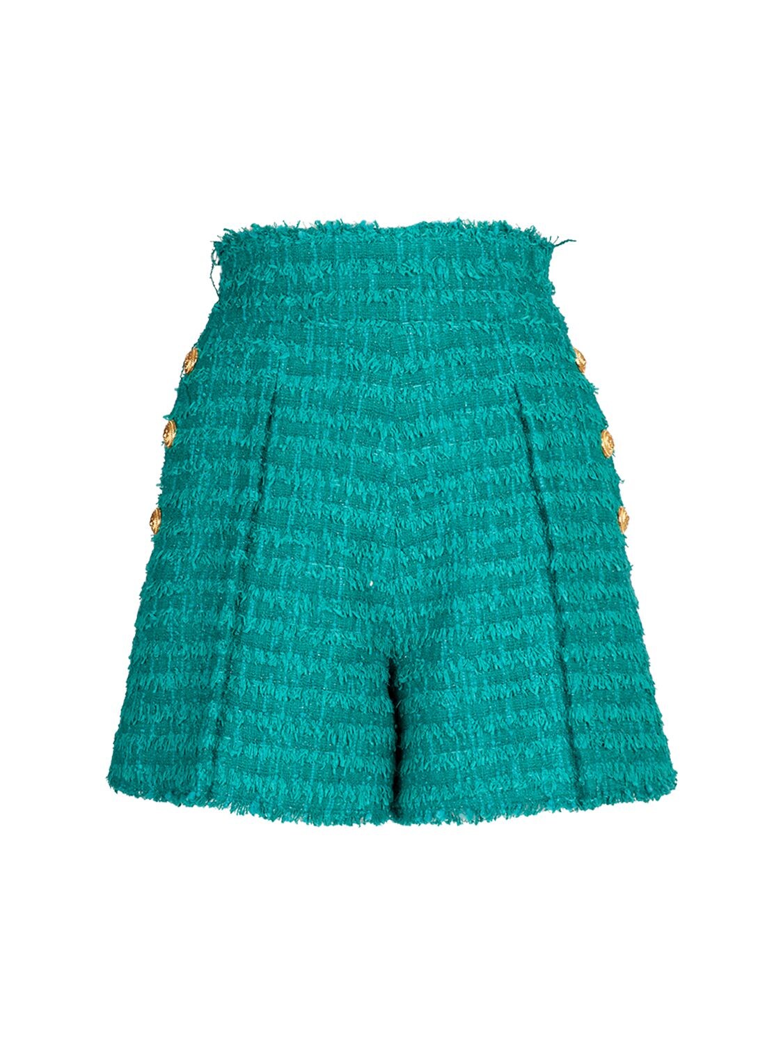 High Waist Tweed Mini Shorts – WOMEN > CLOTHING > SHORTS